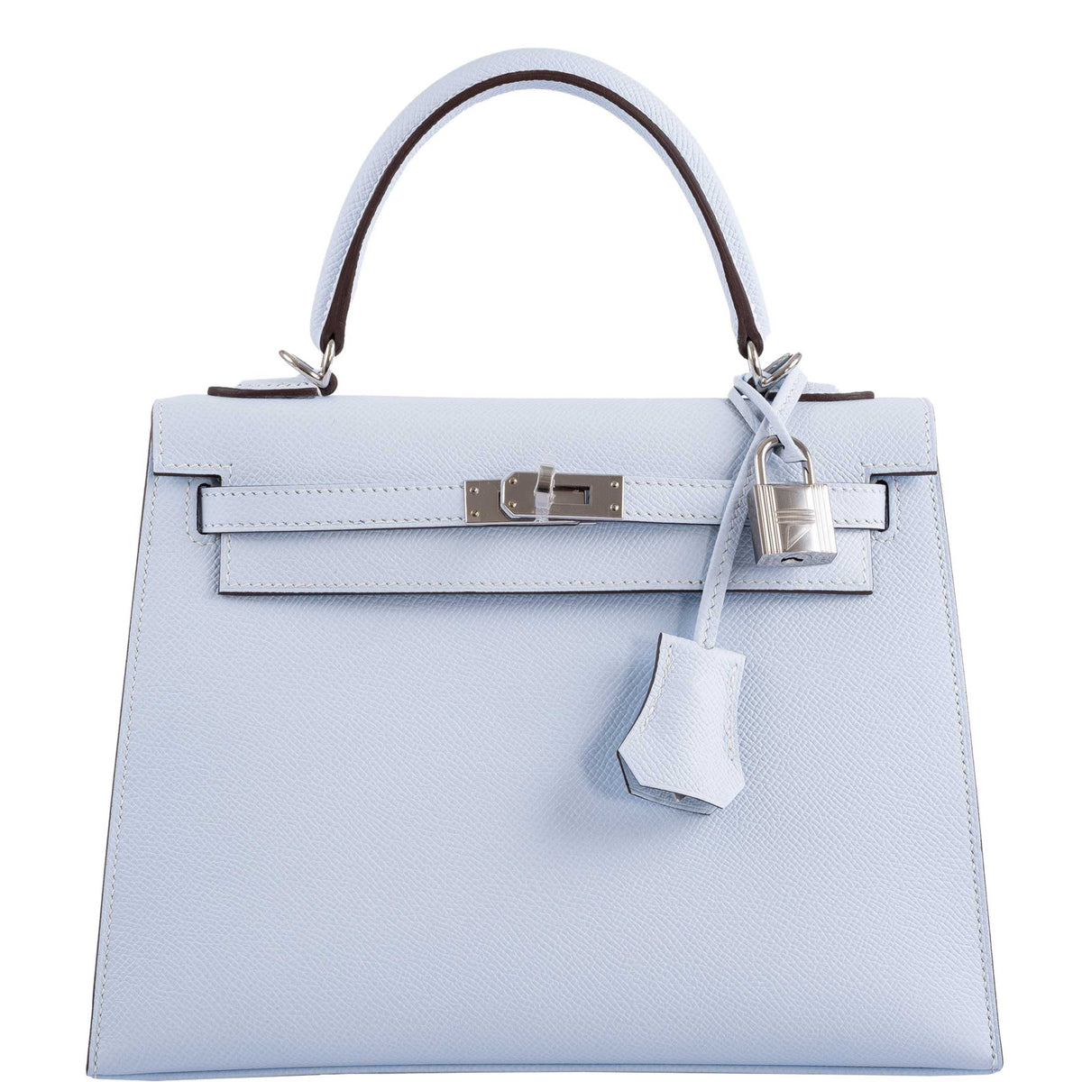 New] Hermès Bleu Brume Epsom Sellier Birkin 25cm Palladium