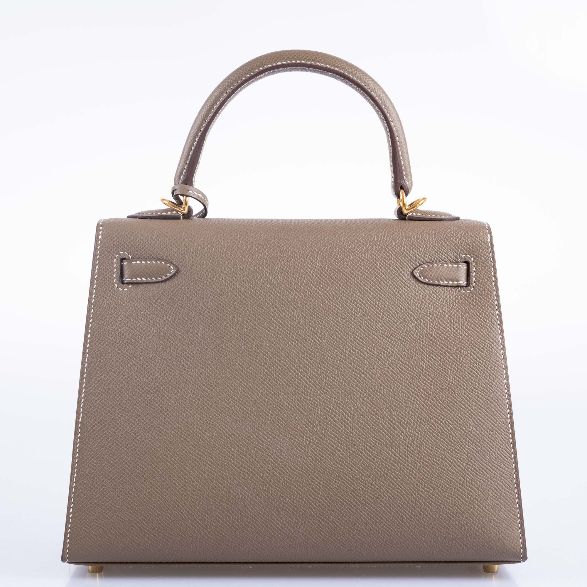 Hermès Kelly 25 Sellier Etoupe Epsom with Gold Hardware