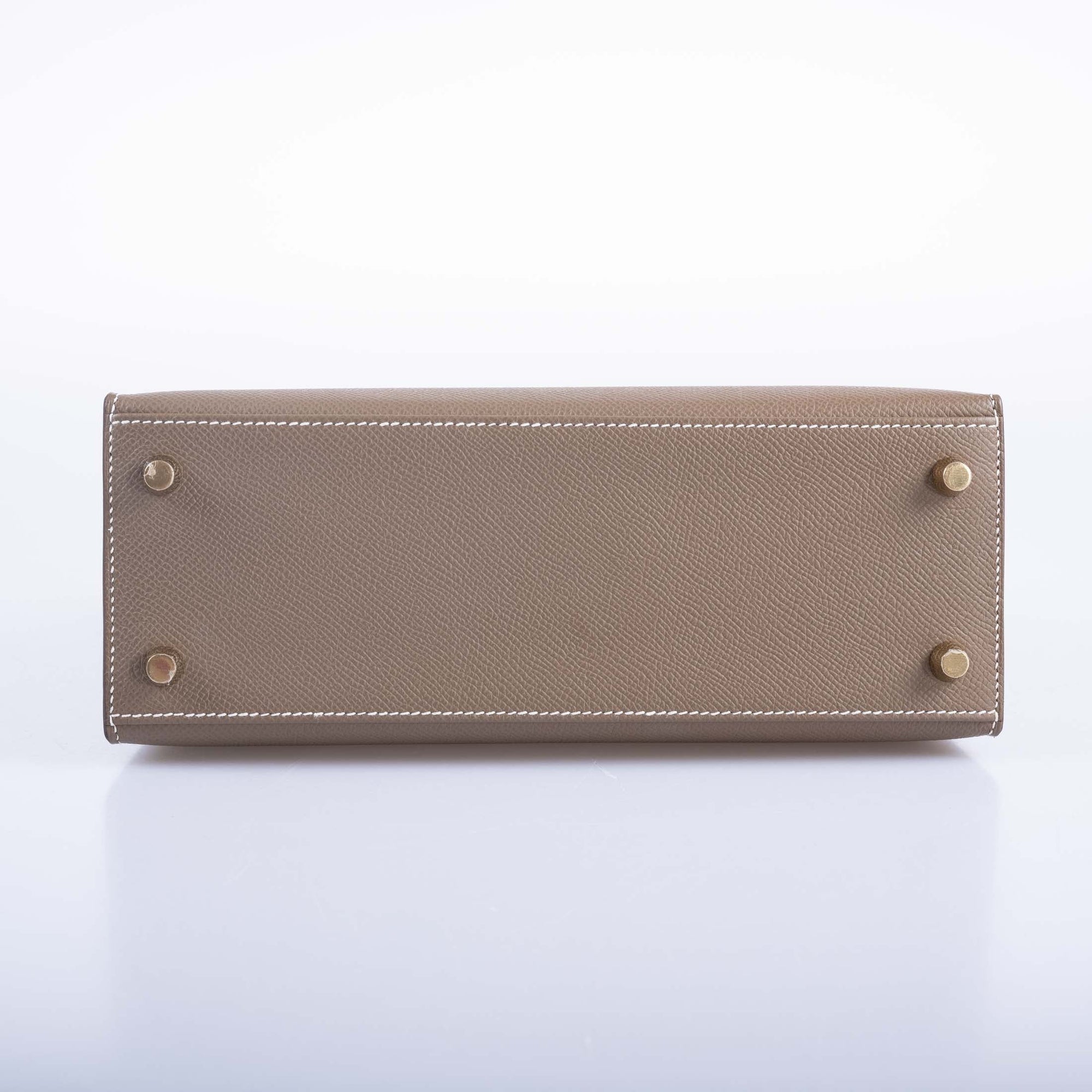 Hermès Kelly 25 Sellier Etoupe Epsom with Gold Hardware