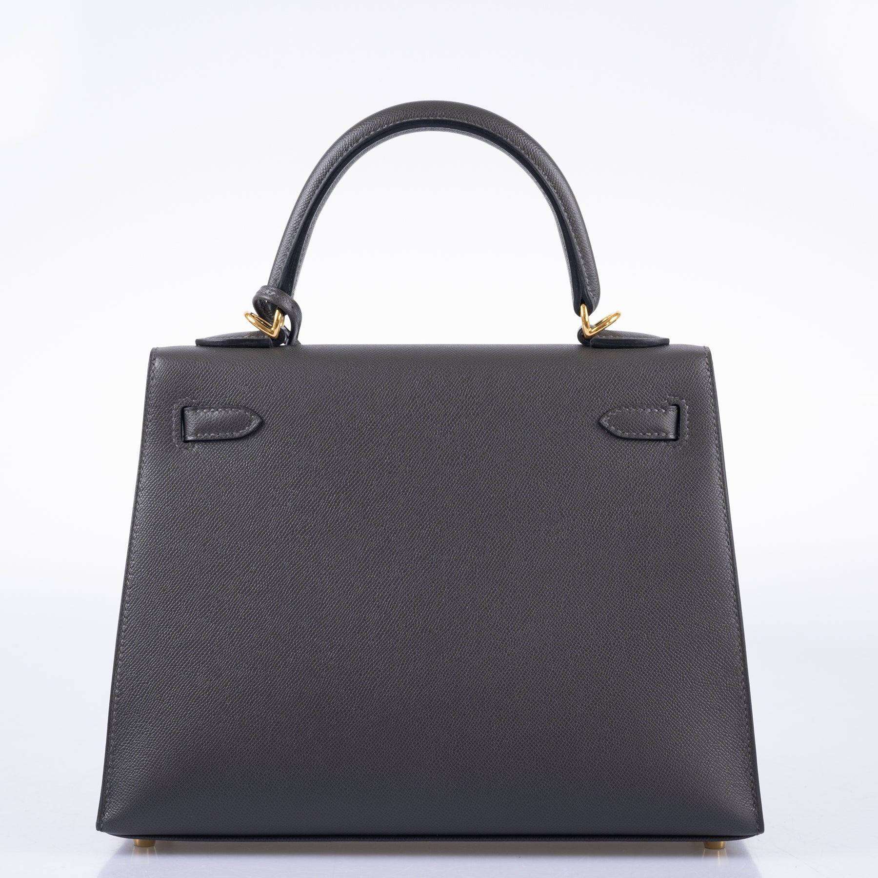 Hermès Kelly 25 Sellier Graphite Madame Palladium Hardware