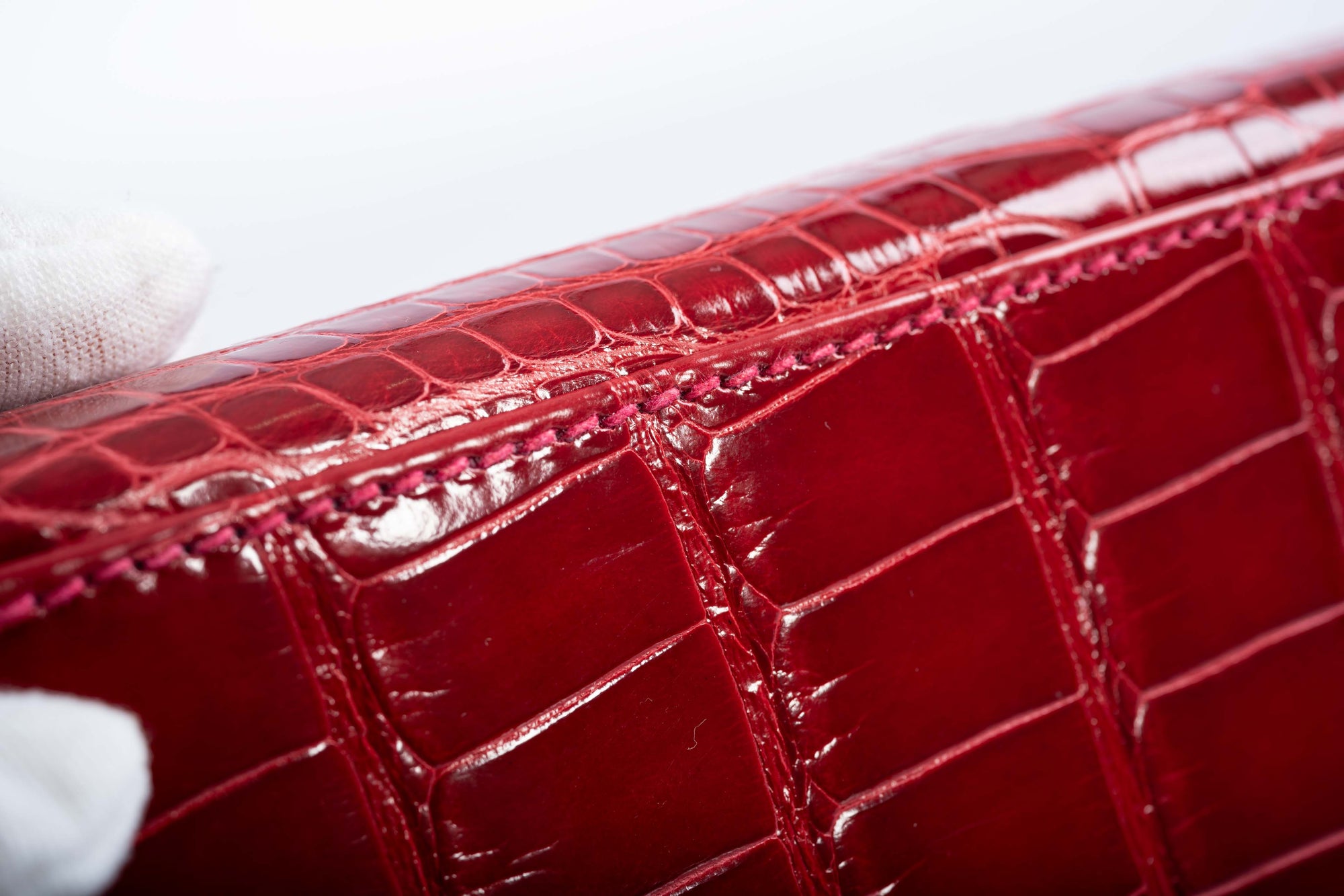 Hermès Kelly 25 Sellier HSS Braise and Rose Shocking Shiny Alligator Palladium Hardware