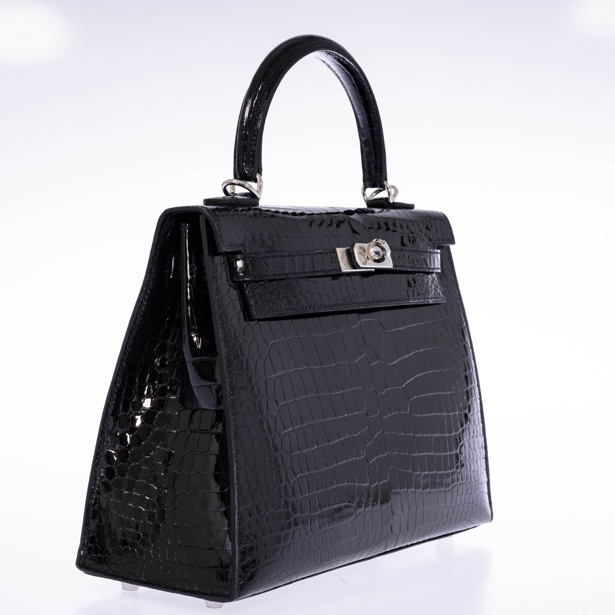 Rare Black Croco Leather Bag archive 00s