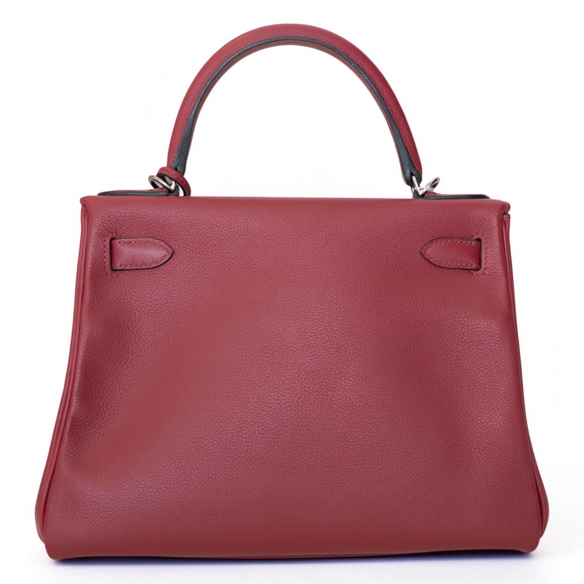 Hermès Kelly 28 Retourne Rubis Evergrain Palladium Hardware