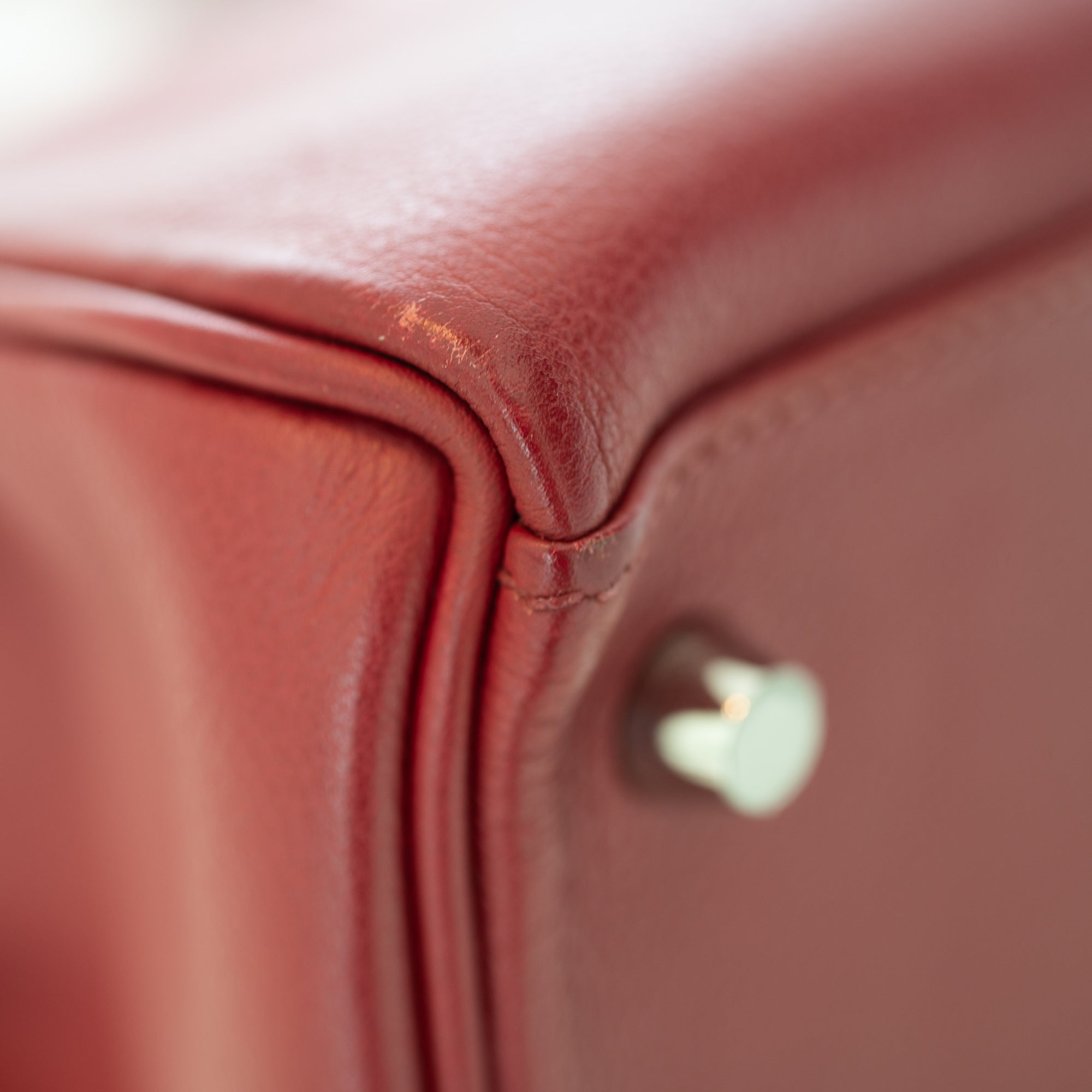 Hermès Kelly 28 Retourne Rubis Evergrain Palladium Hardware