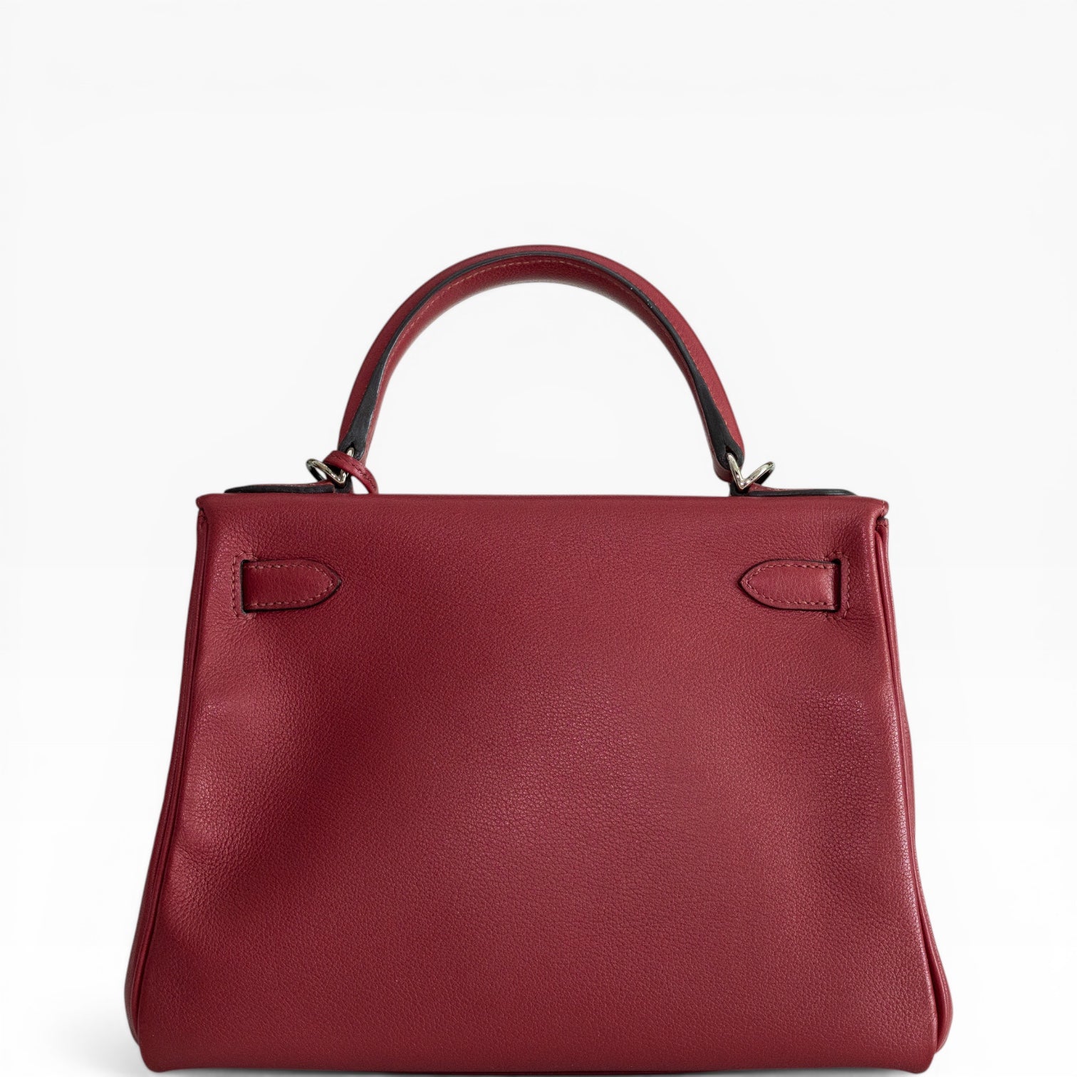 Hermès Kelly 28 Retourne Rubis Evergrain Palladium Hardware
