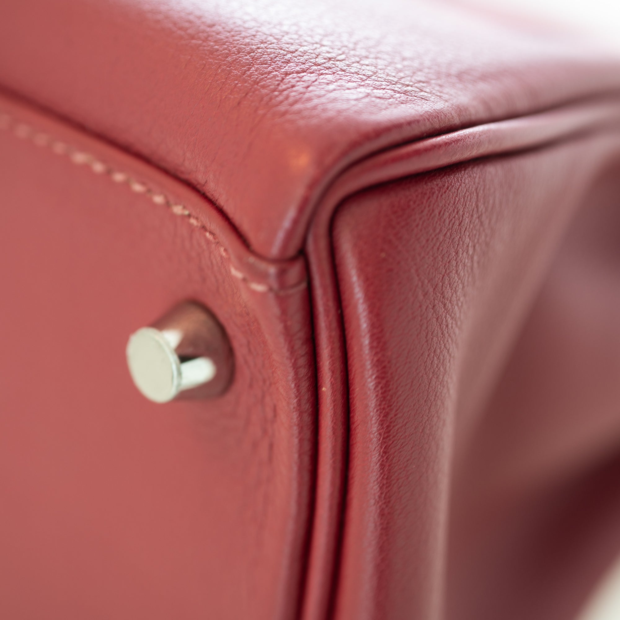 Hermès Kelly 28 Retourne Rubis Evergrain Palladium Hardware