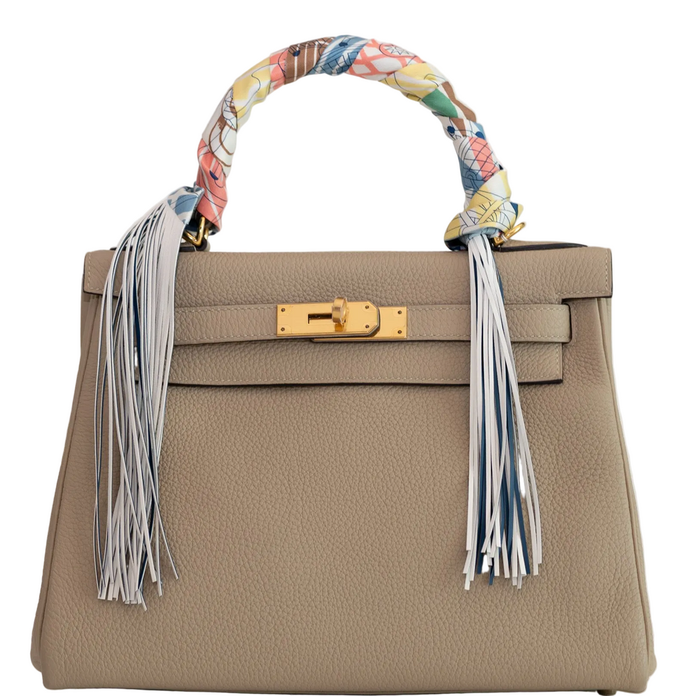 Hermès Kelly 28 Retourne Trench Togo Gold Hardware