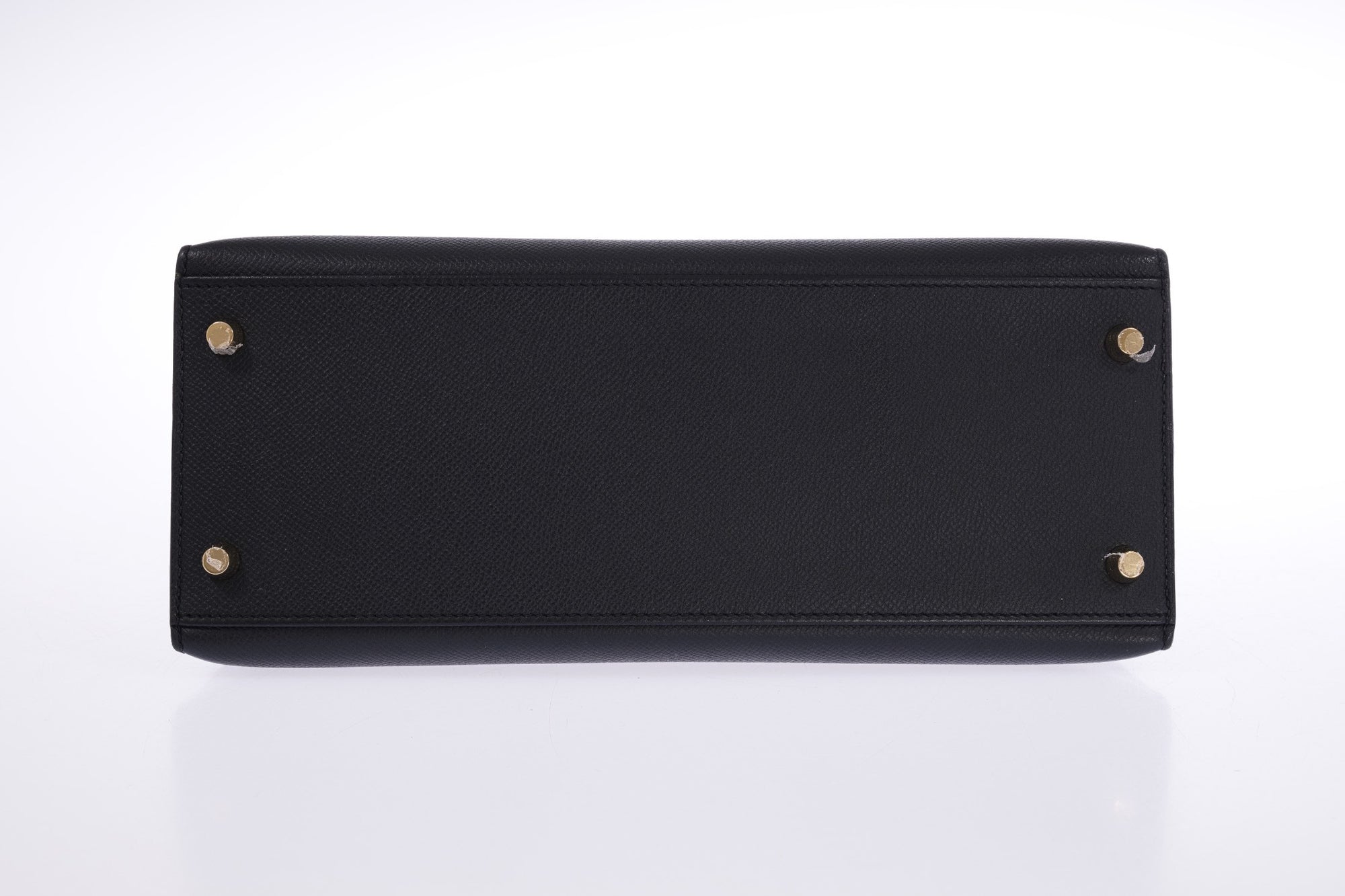 Hermès Kelly 28 Sellier Noir Epsom Gold Hardware