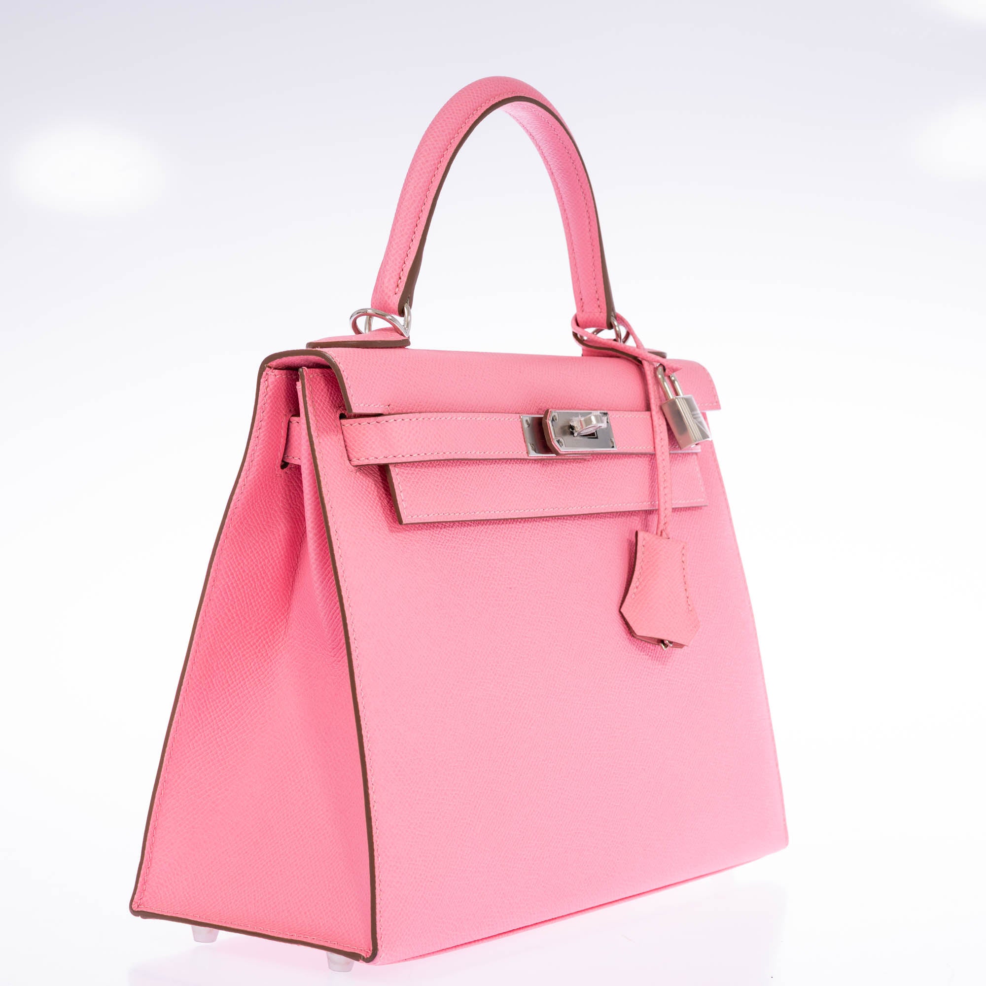Hermès Kelly 28 Sellier Rose Confetti Epsom Palladium Hardware