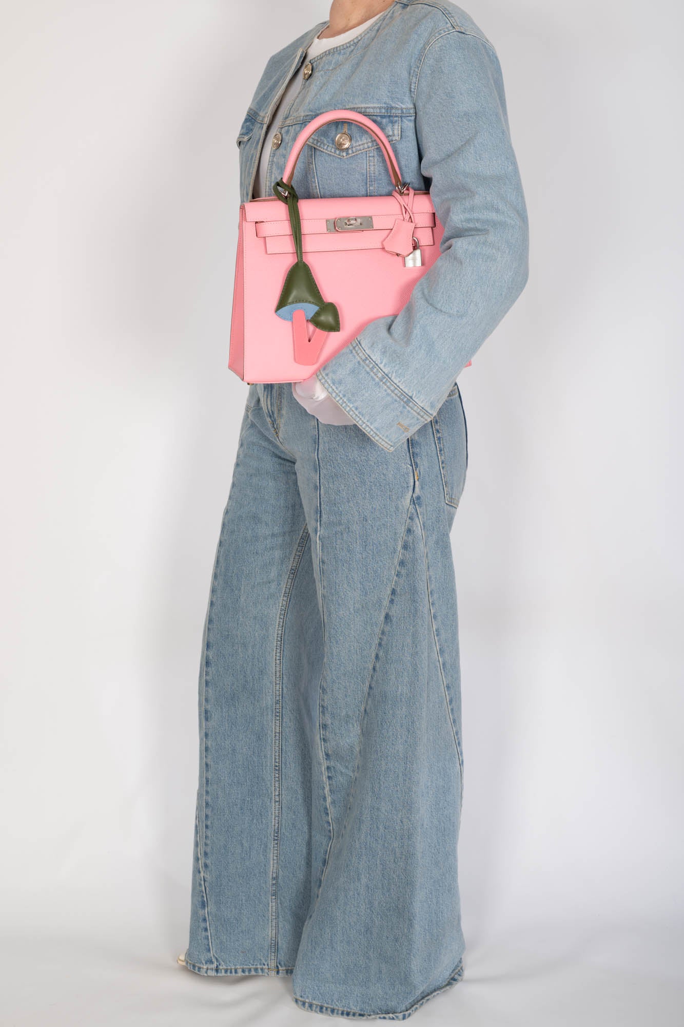Hermès Kelly 28 Sellier Rose Confetti Epsom Palladium Hardware