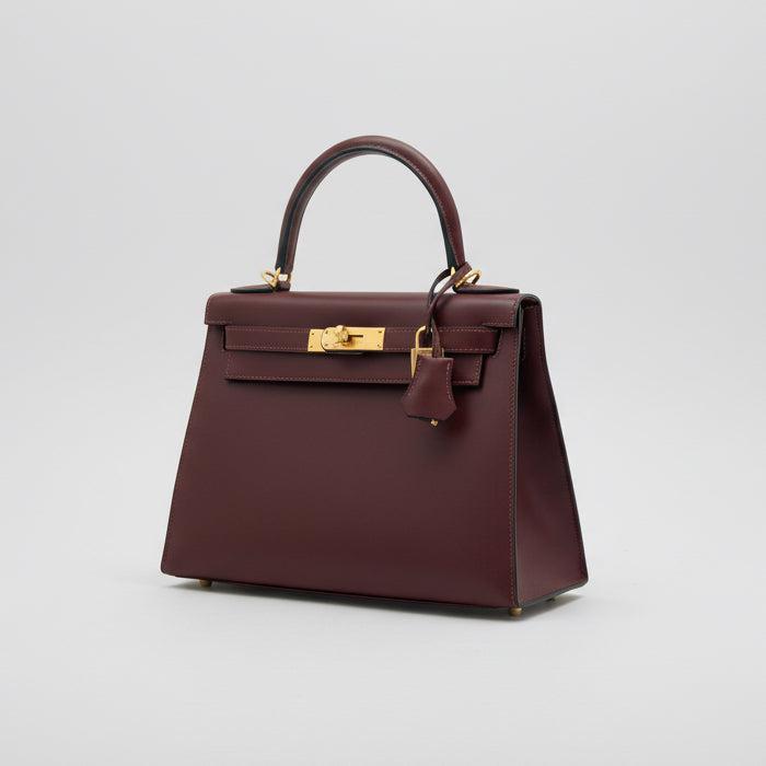 Hermès Kelly 28 Sellier Rouge H Sombrero Leather Gold Hardware