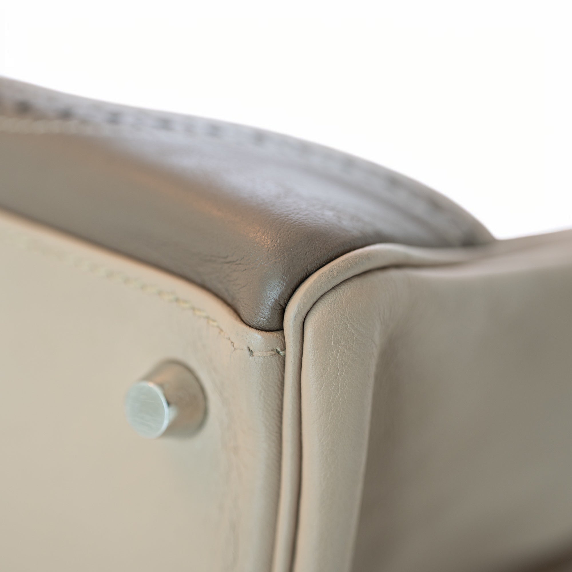 Hermès Kelly 32 Ghillies Retourne Étoupe and Argile Swift Palladium Hardware
