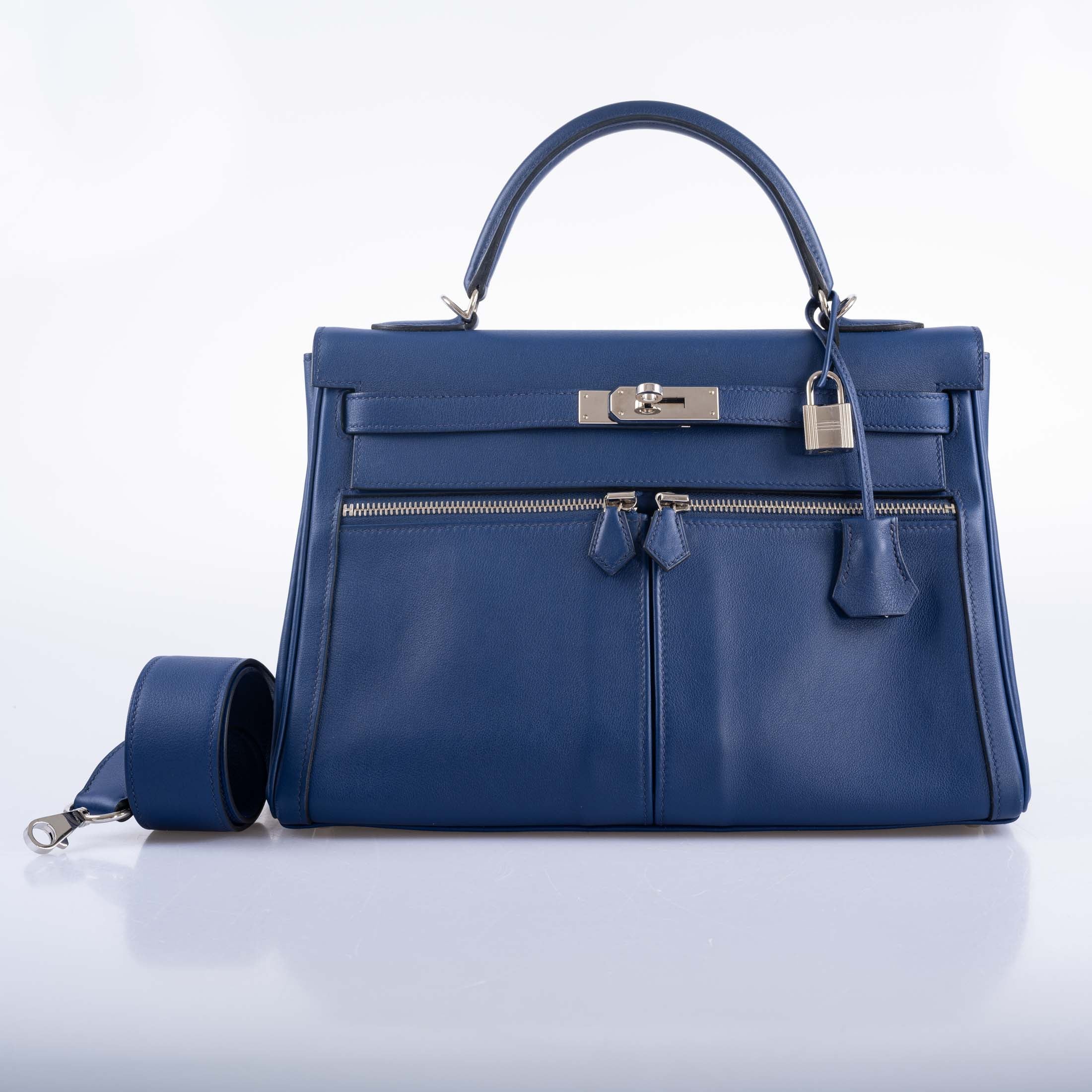 Hermès Kelly 32 HSS Lakis Bleu Saphir Swift Palladium Hardware