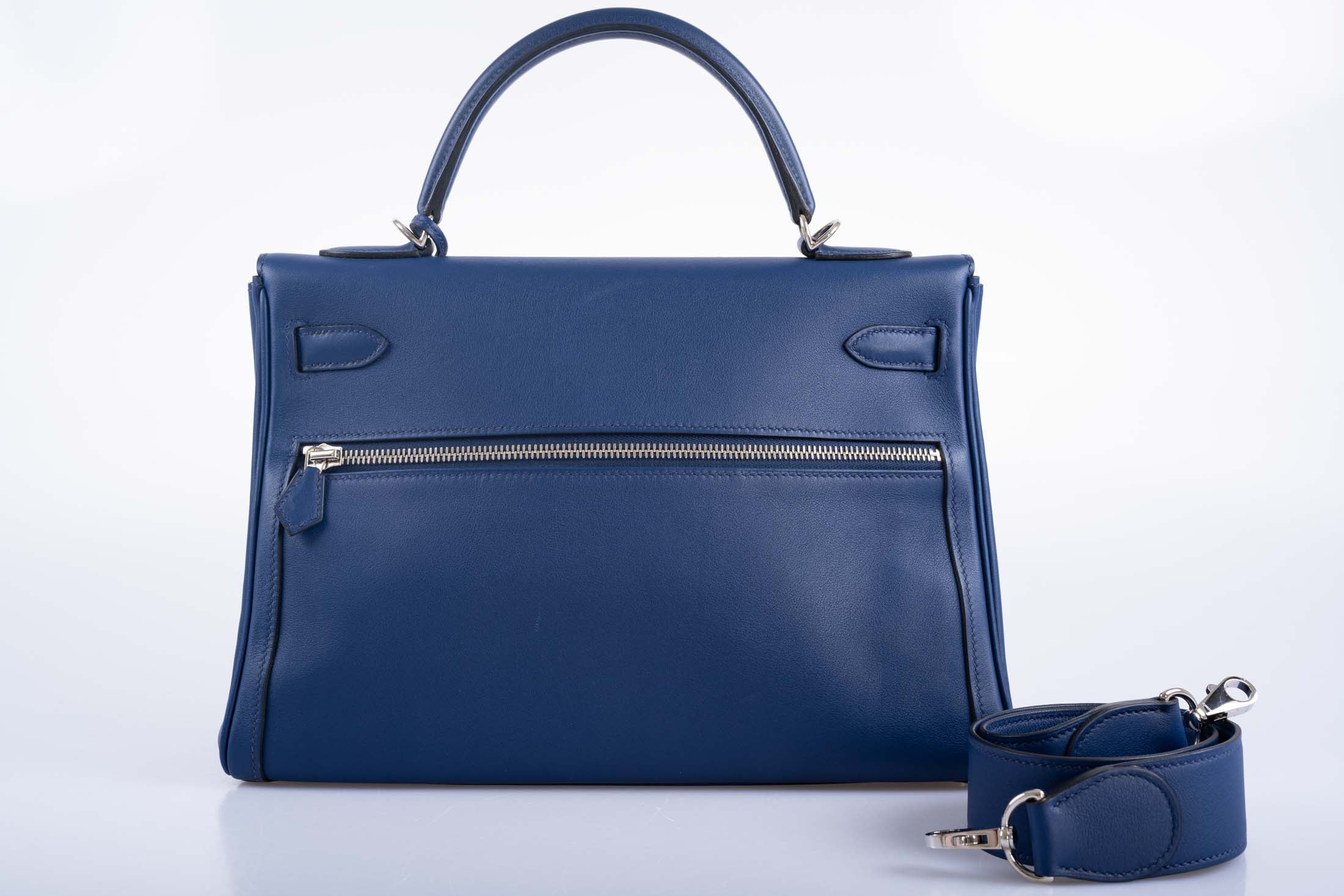 Hermès Kelly 32 HSS Lakis Bleu Saphir Swift Palladium Hardware