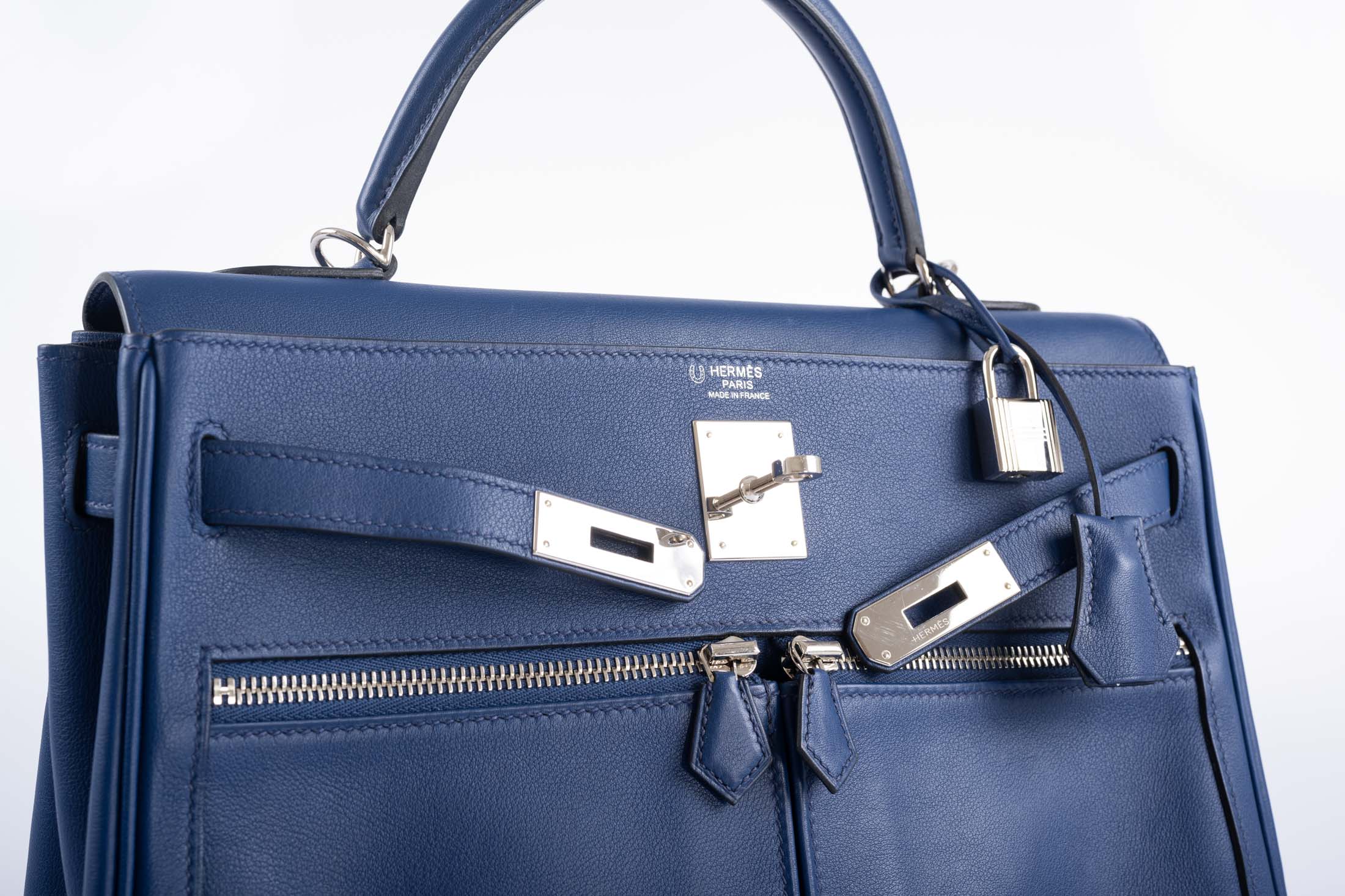 Hermès Kelly 32 HSS Lakis Bleu Saphir Swift Palladium Hardware