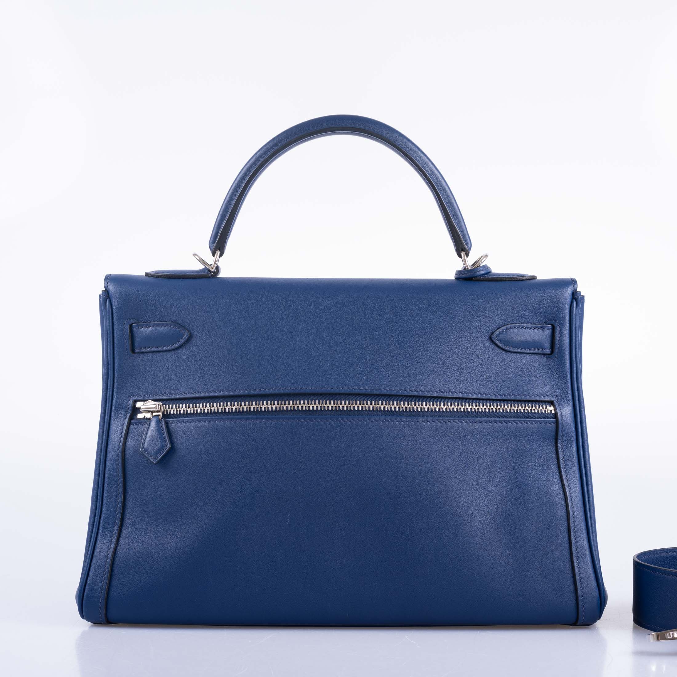 Hermès Kelly 32 HSS Lakis Bleu Saphir Swift Palladium Hardware