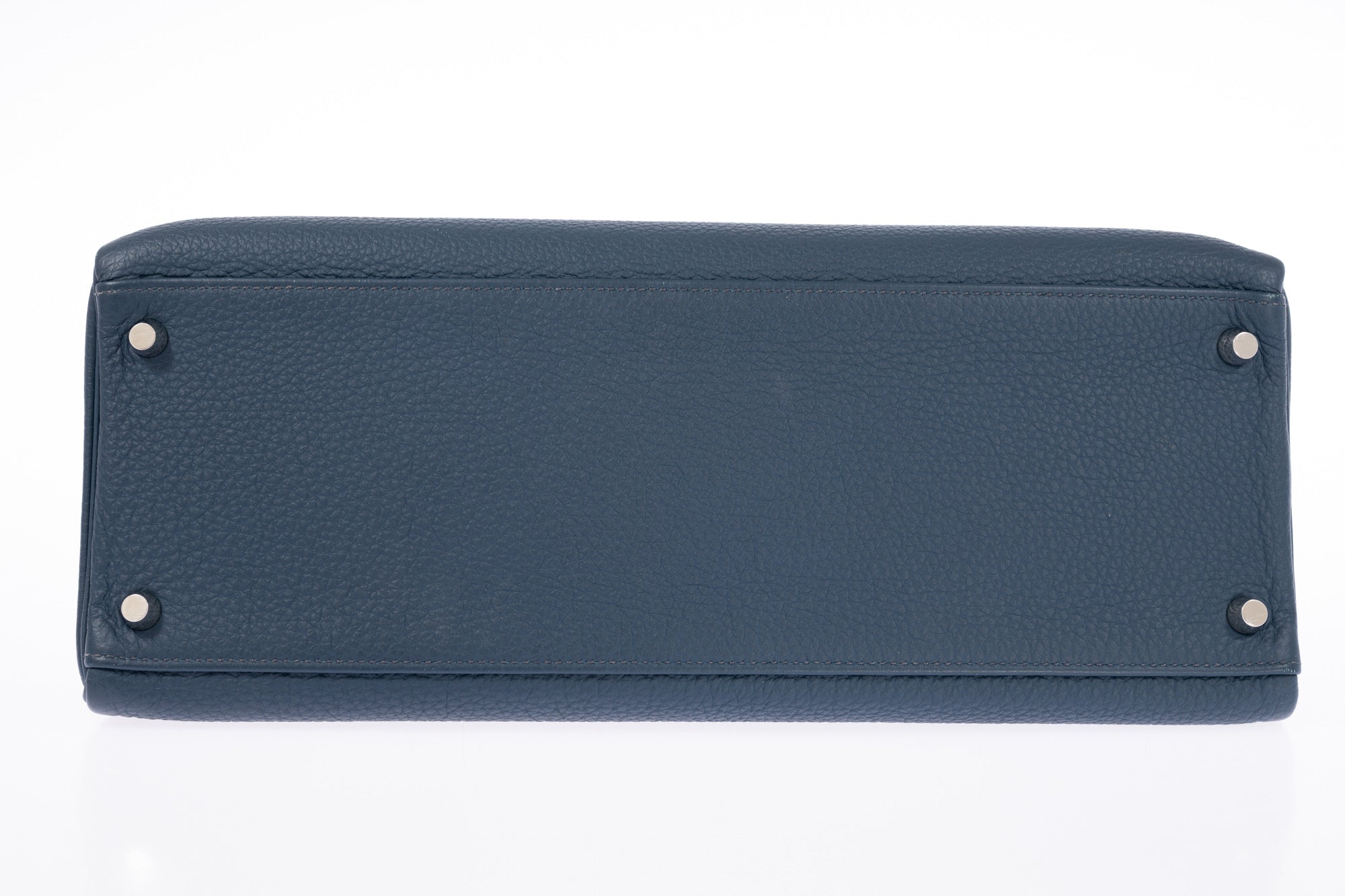 Hermès Kelly 35 Retourne Bleu Orage Togo Palladium Hardware