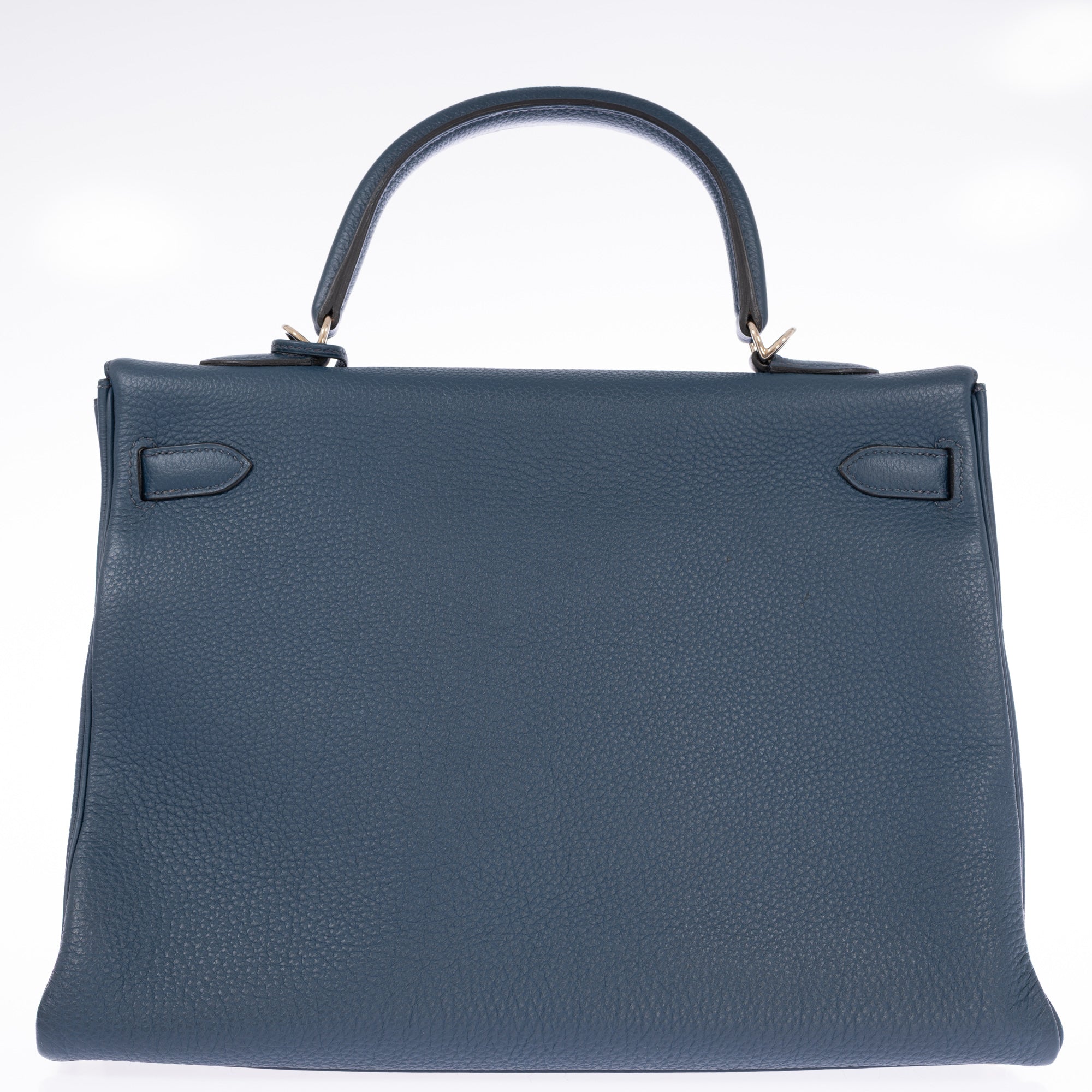 Hermès Kelly 35 Retourne Bleu Orage Togo Palladium Hardware