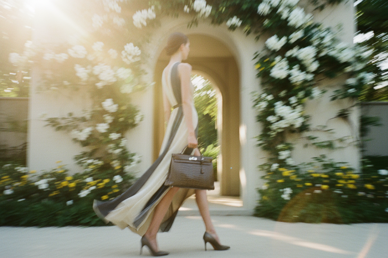 Hermès Kelly 40 Retourne Gris Elephant Matte Porosus Crocodile Palladium Hardware