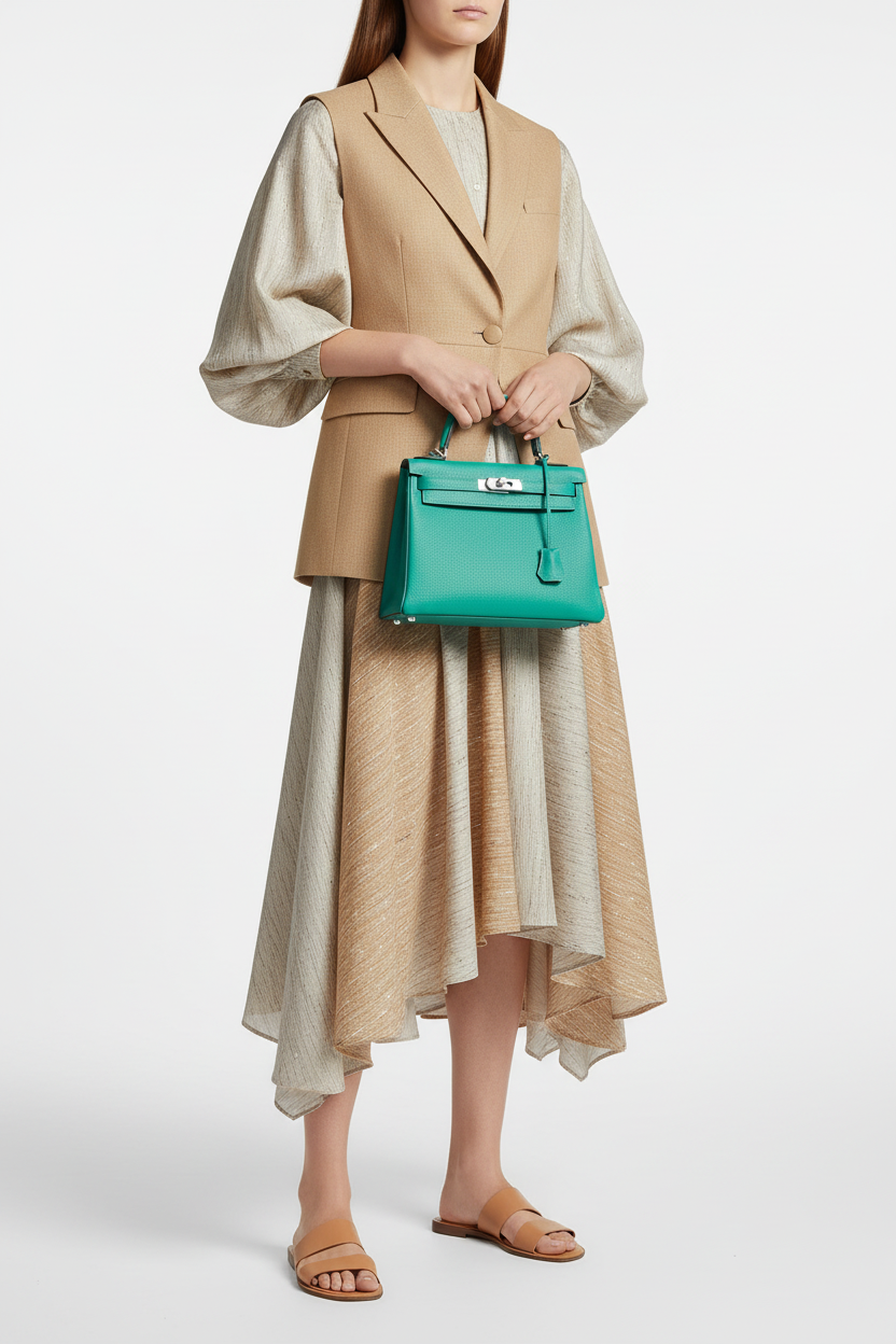 Hermès Kelly Bag 28 Togo Menthe Palladium Hardware