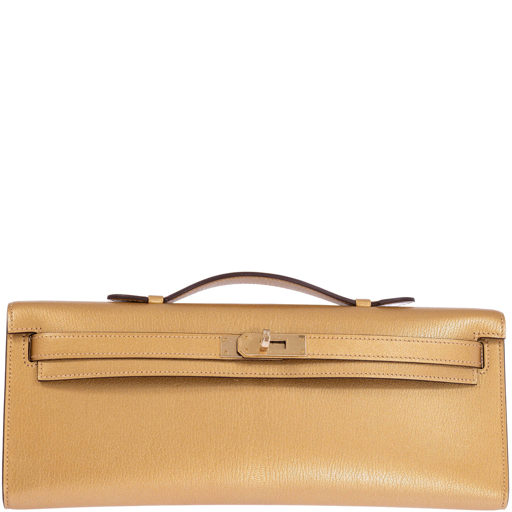 Hermès Kelly Cut Doré Chamkila Chèvre Mysore Permabrass Hardware