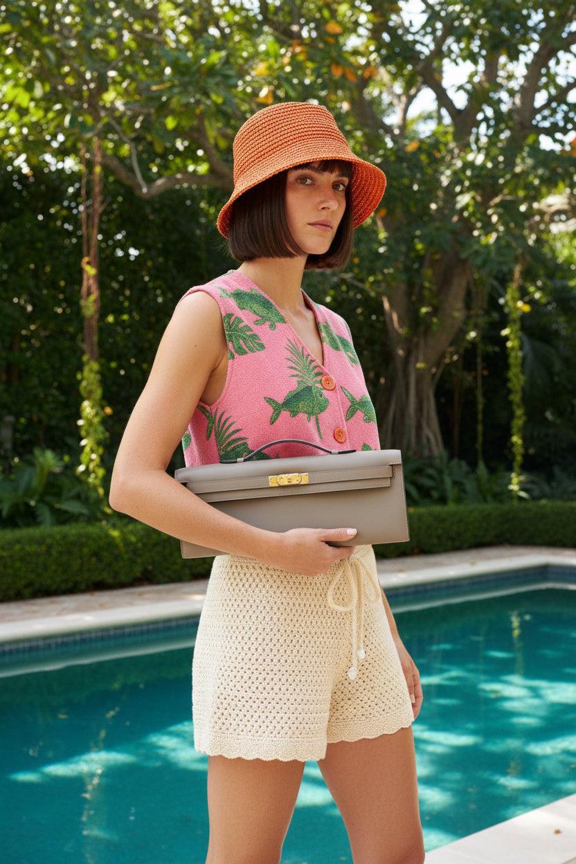 Hermès Kelly Cut Gris Asphalte Swift Gold Hardware