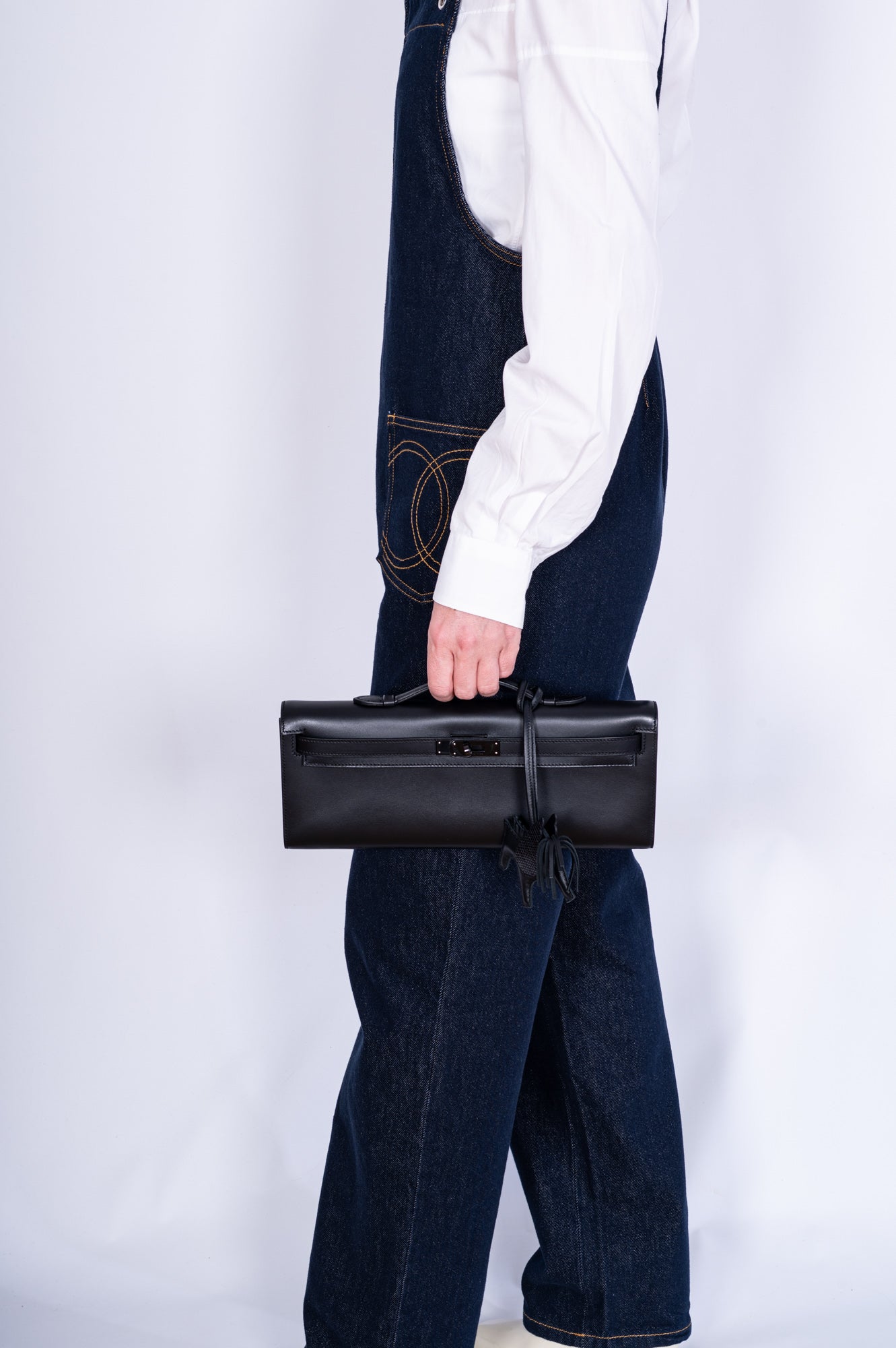 Hermès Kelly Cut So Black Noir Box PVD Hardware