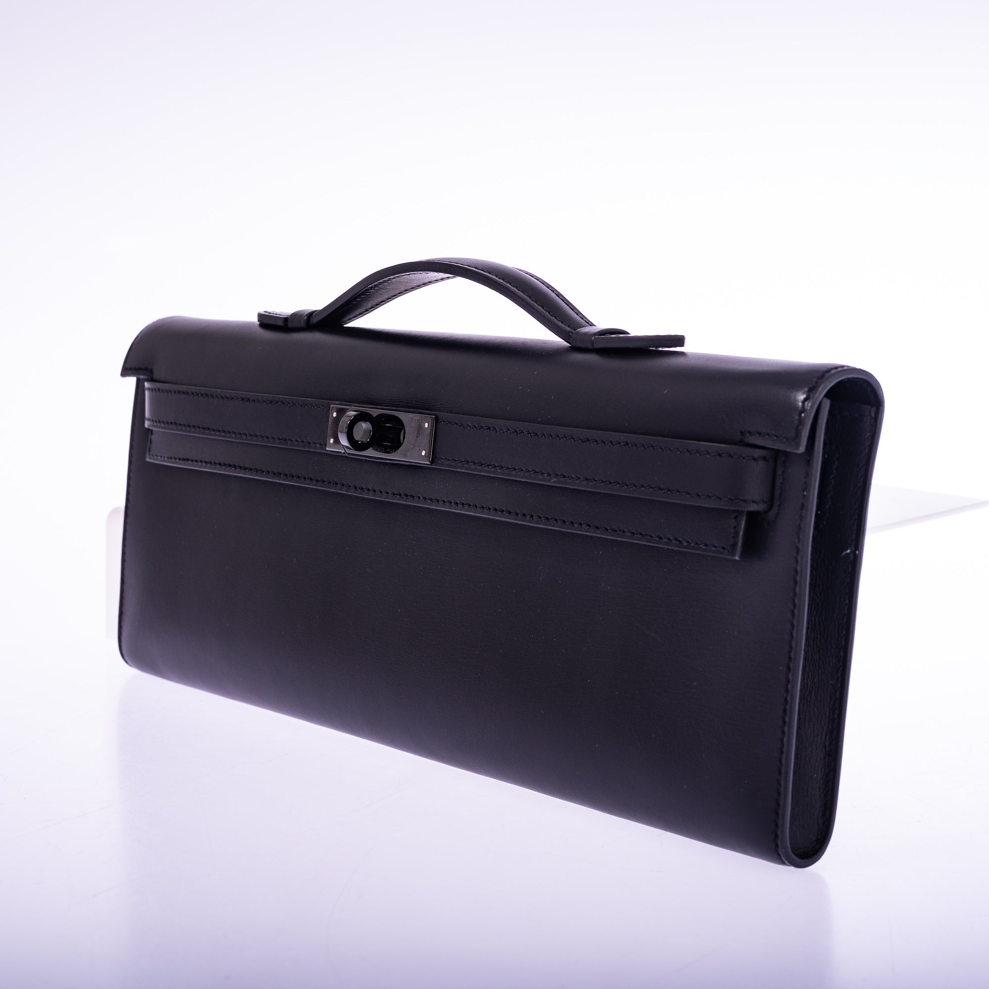 Hermès Kelly Cut So Black Noir Box PVD Hardware