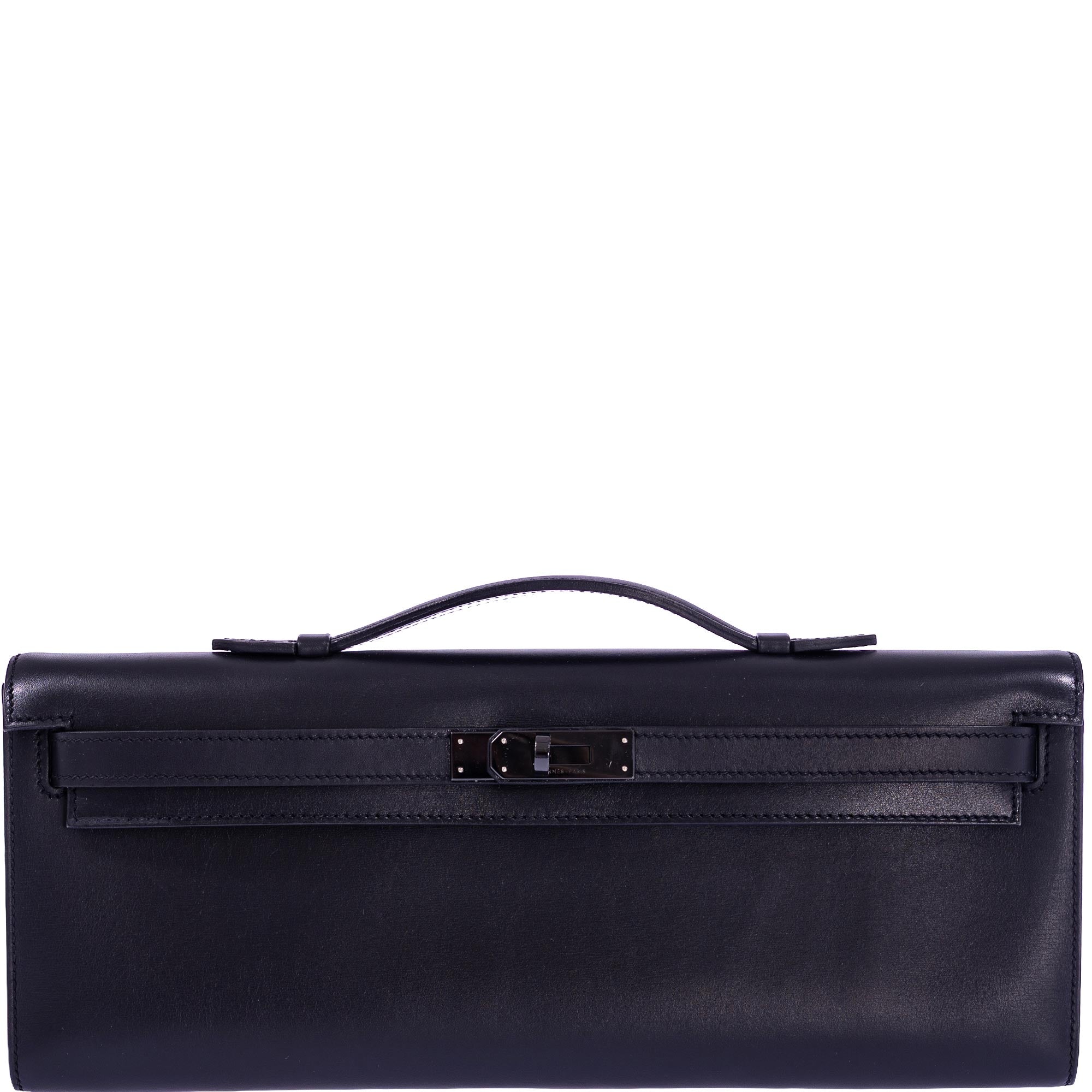 Hermès Kelly Cut So Black Noir Box PVD Hardware | JANEFINDS