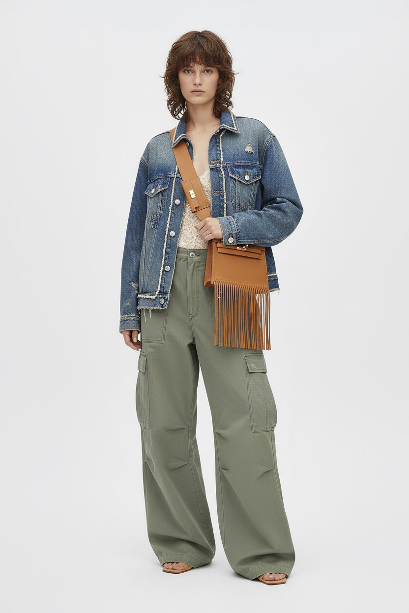 Hermès Kelly Danse Fringe Anate Sesame Swift Gold Hardware