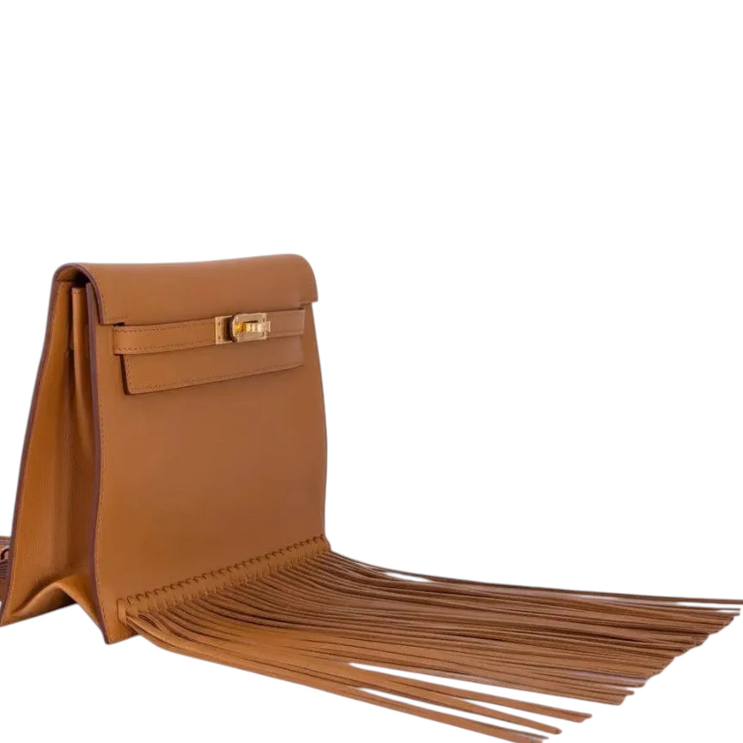 Hermès Kelly Danse Fringe Anate Sesame Swift Gold Hardware