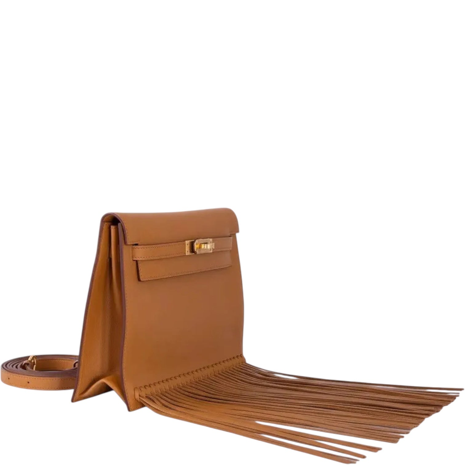 Hermès Kelly Danse Fringe Anate Sesame Swift Gold Hardware