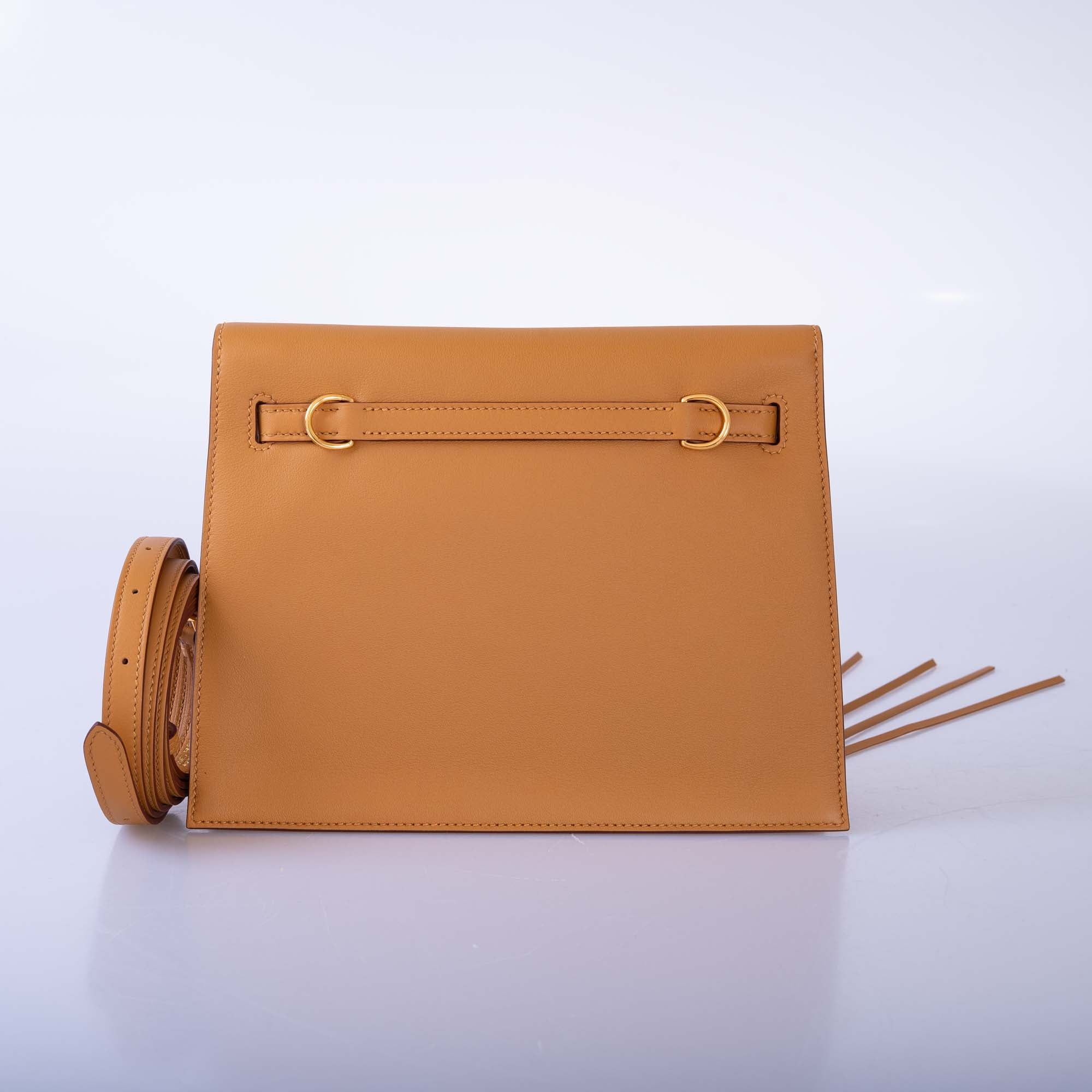 Hermès Kelly Danse Fringe Anate Sesame Swift Gold Hardware