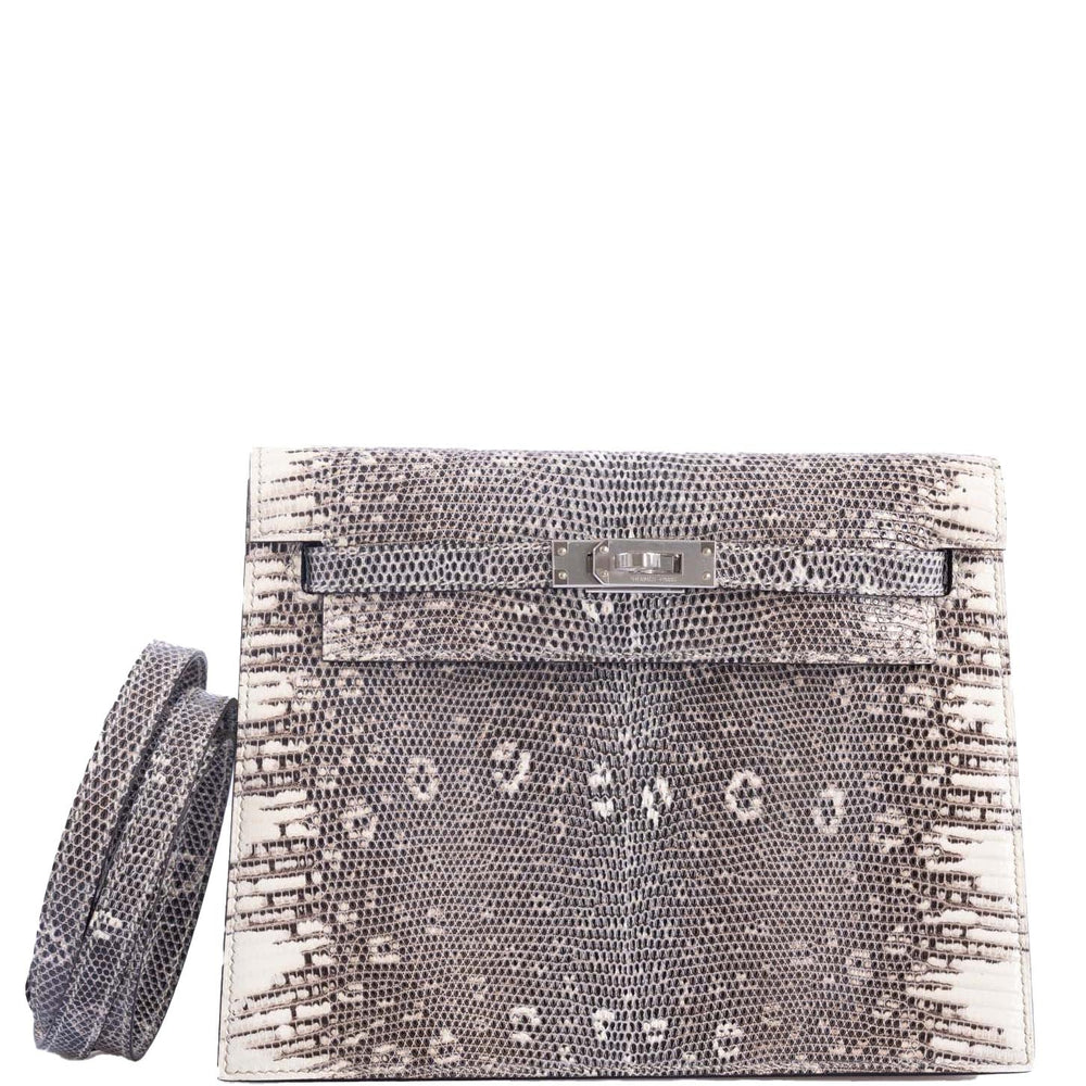 Hermès Kelly Danse II Ombré Salvator Lizard Palladium Hardware