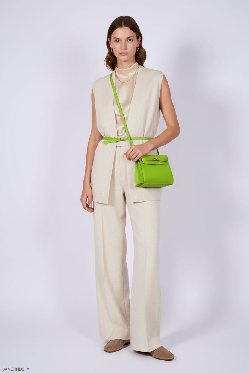 Hermès Kelly Danse Vert Cru Swift Gold Hardware