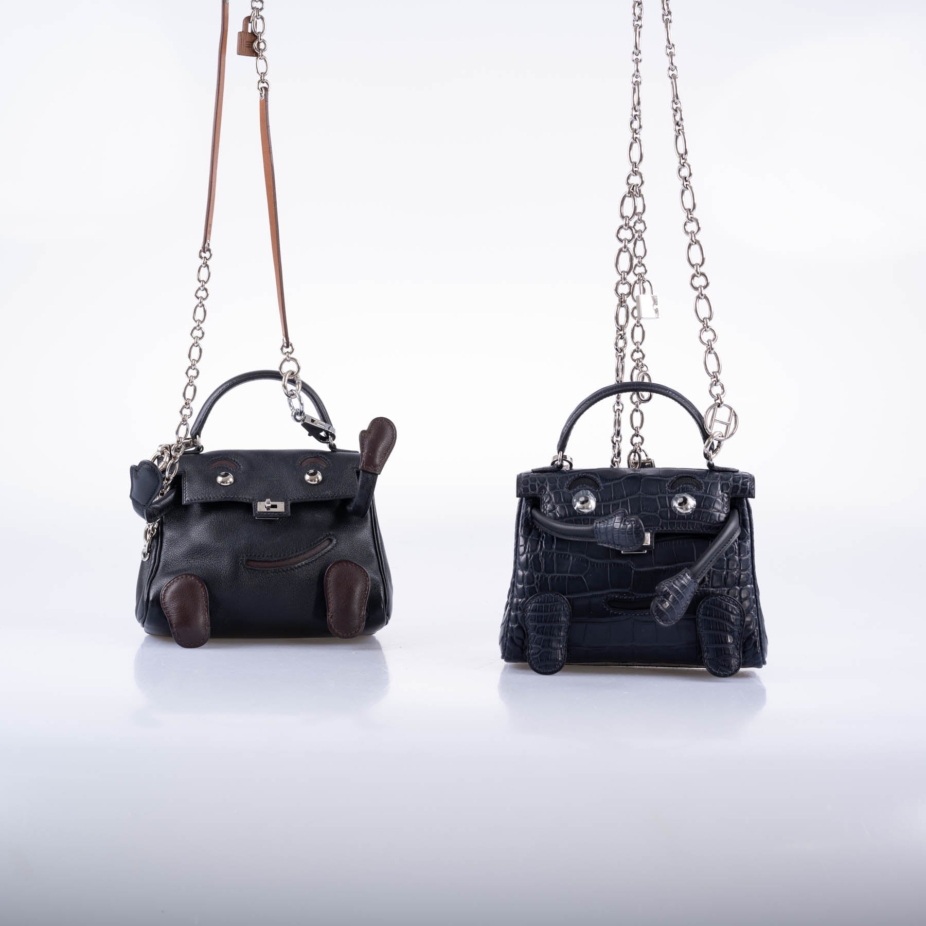 Hermès Kelly Doll Quelle Idole Black Gulliver Palladium Hardware