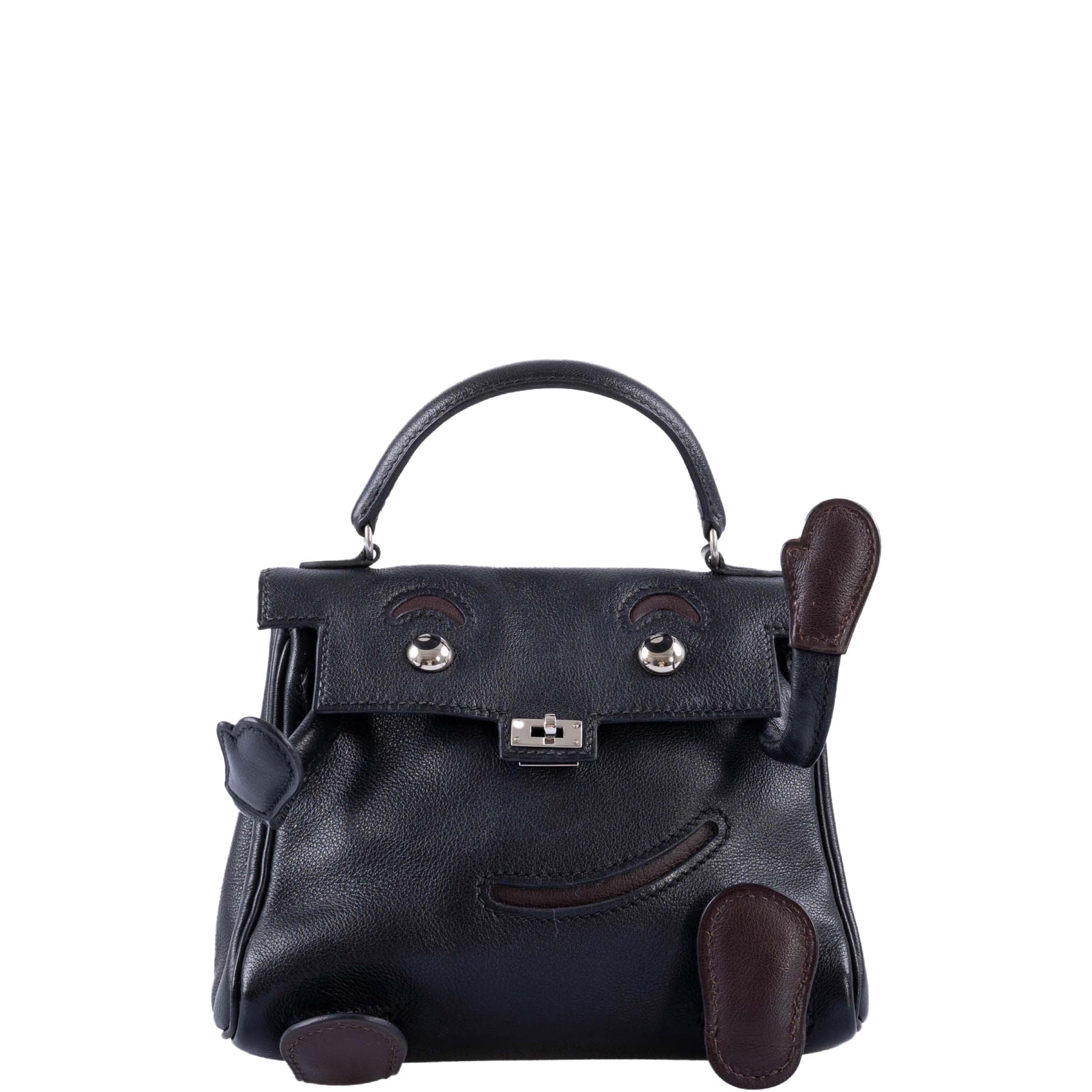 Hermès Kelly Doll Quelle Idole Black Gulliver Palladium Hardware