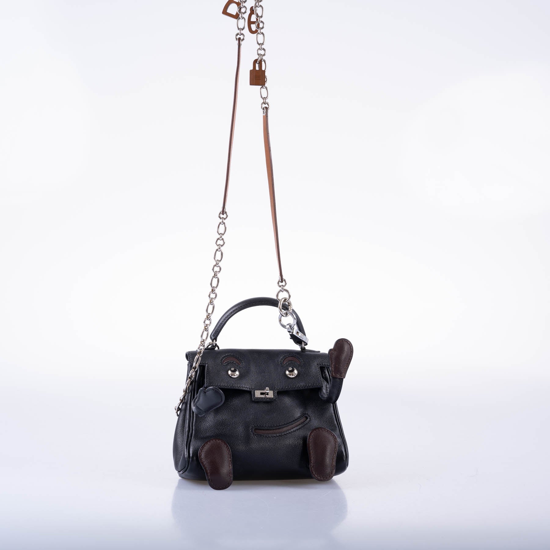 Hermès Kelly Doll Quelle Idole Noir Gulliver Palladium Hardware