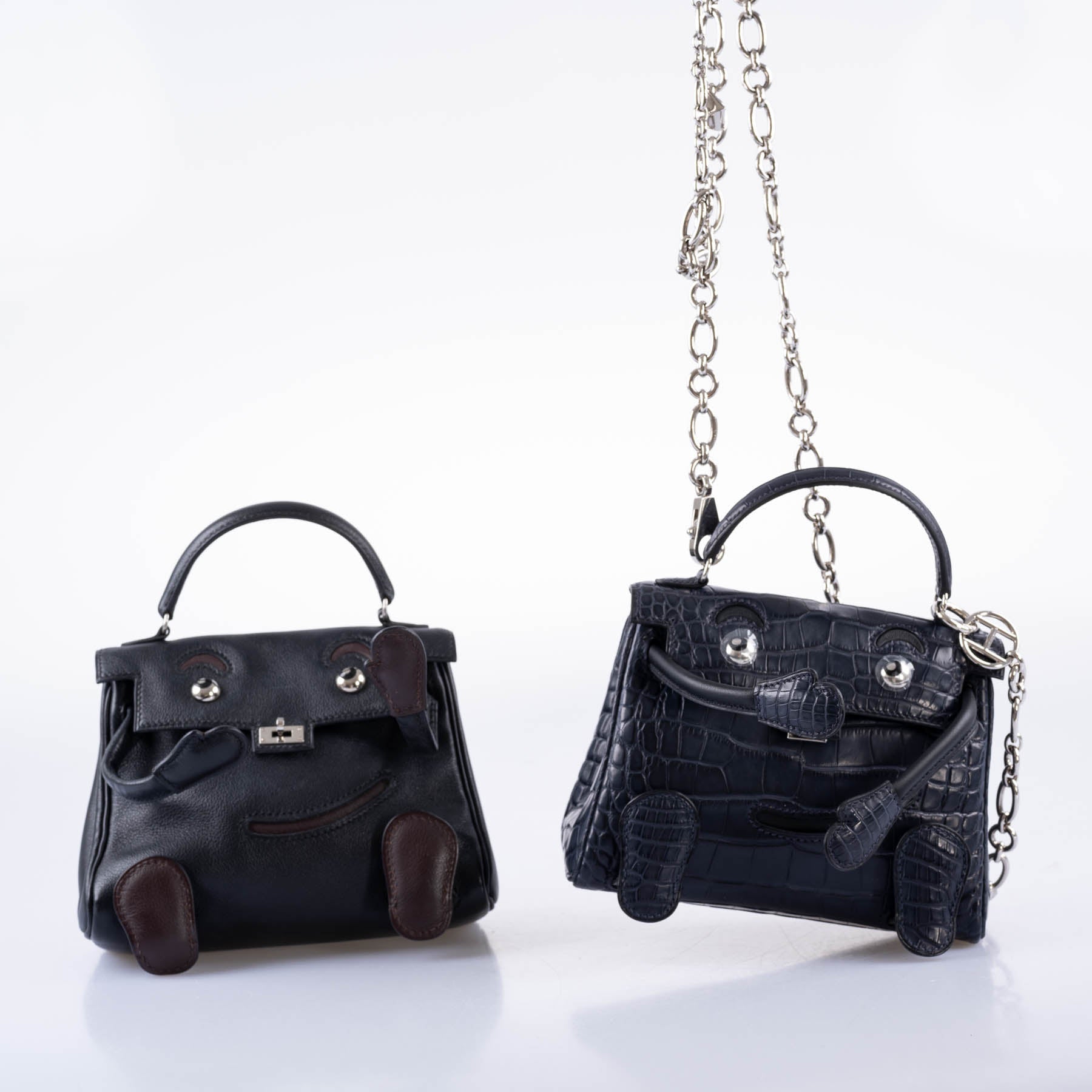 Hermès Kelly Doll Quelle Idole Noir Gulliver Palladium Hardware