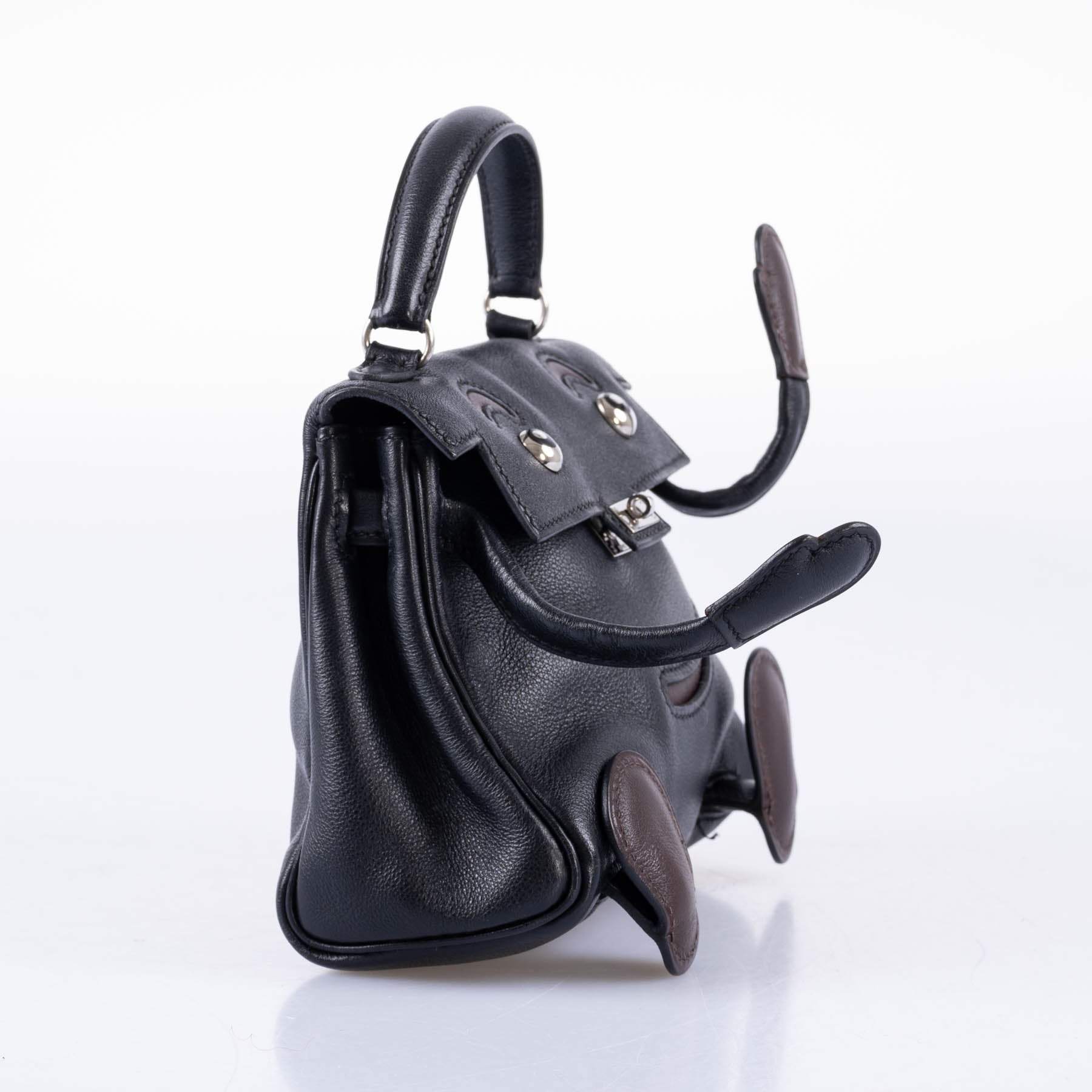 Hermès Kelly Doll Quelle Idole Noir Gulliver Palladium Hardware