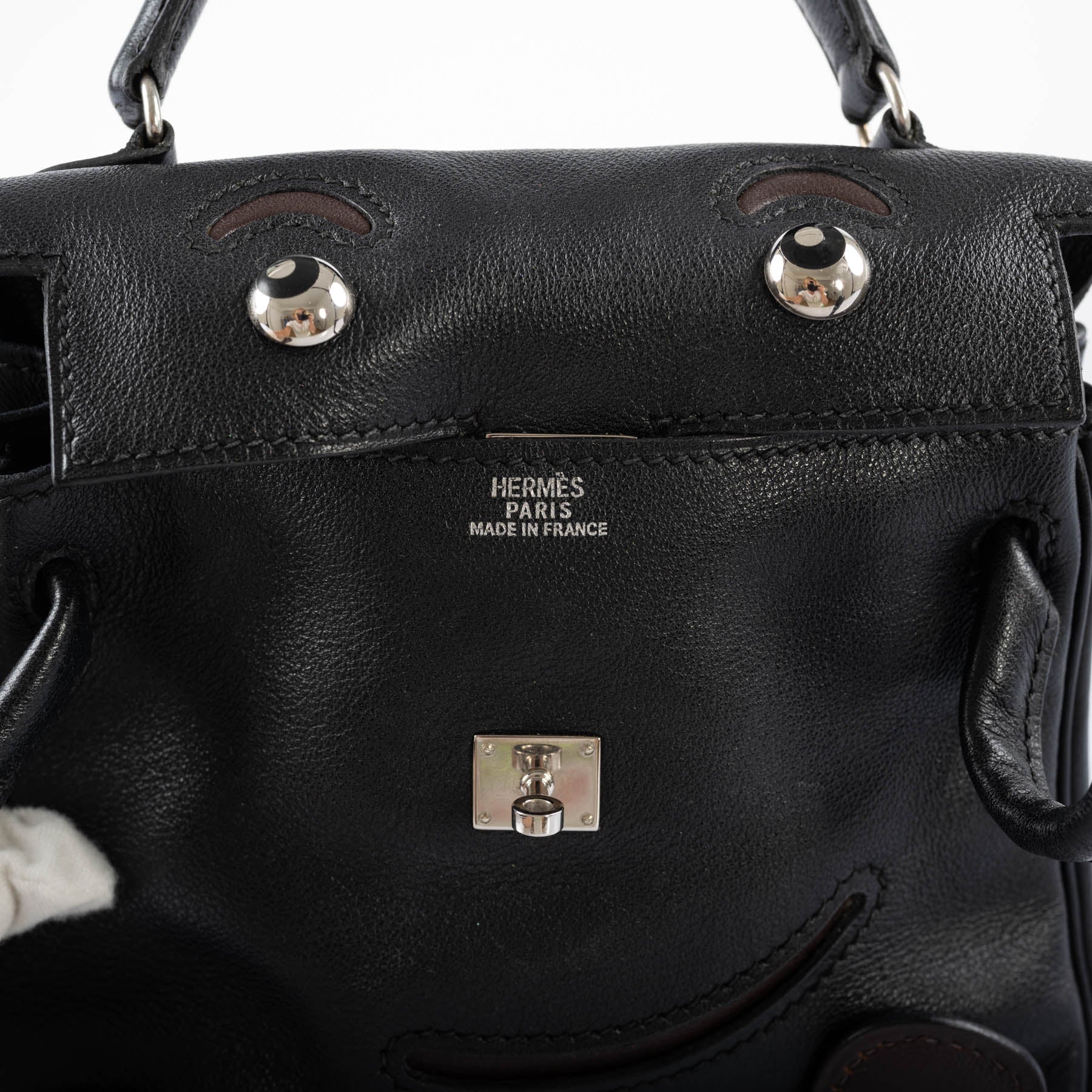 Hermès Kelly Doll Quelle Idole Noir Gulliver Palladium Hardware