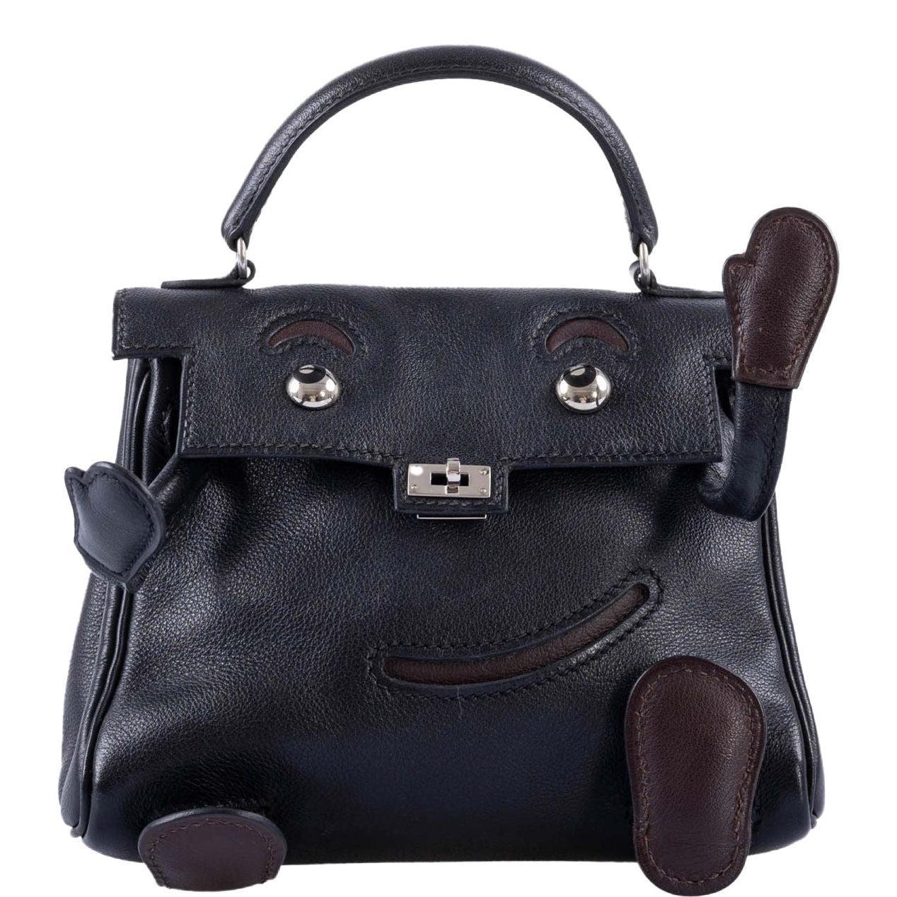 Hermès Kelly Doll Quelle Idole Noir Gulliver Palladium Hardware