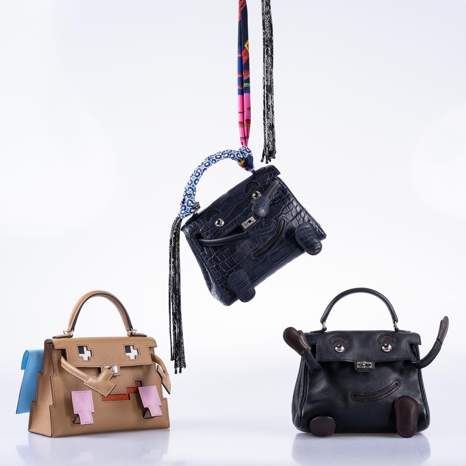 Hermès Kelly Doll Quelle Idole Picto Chai Epsom Palladium Hardware