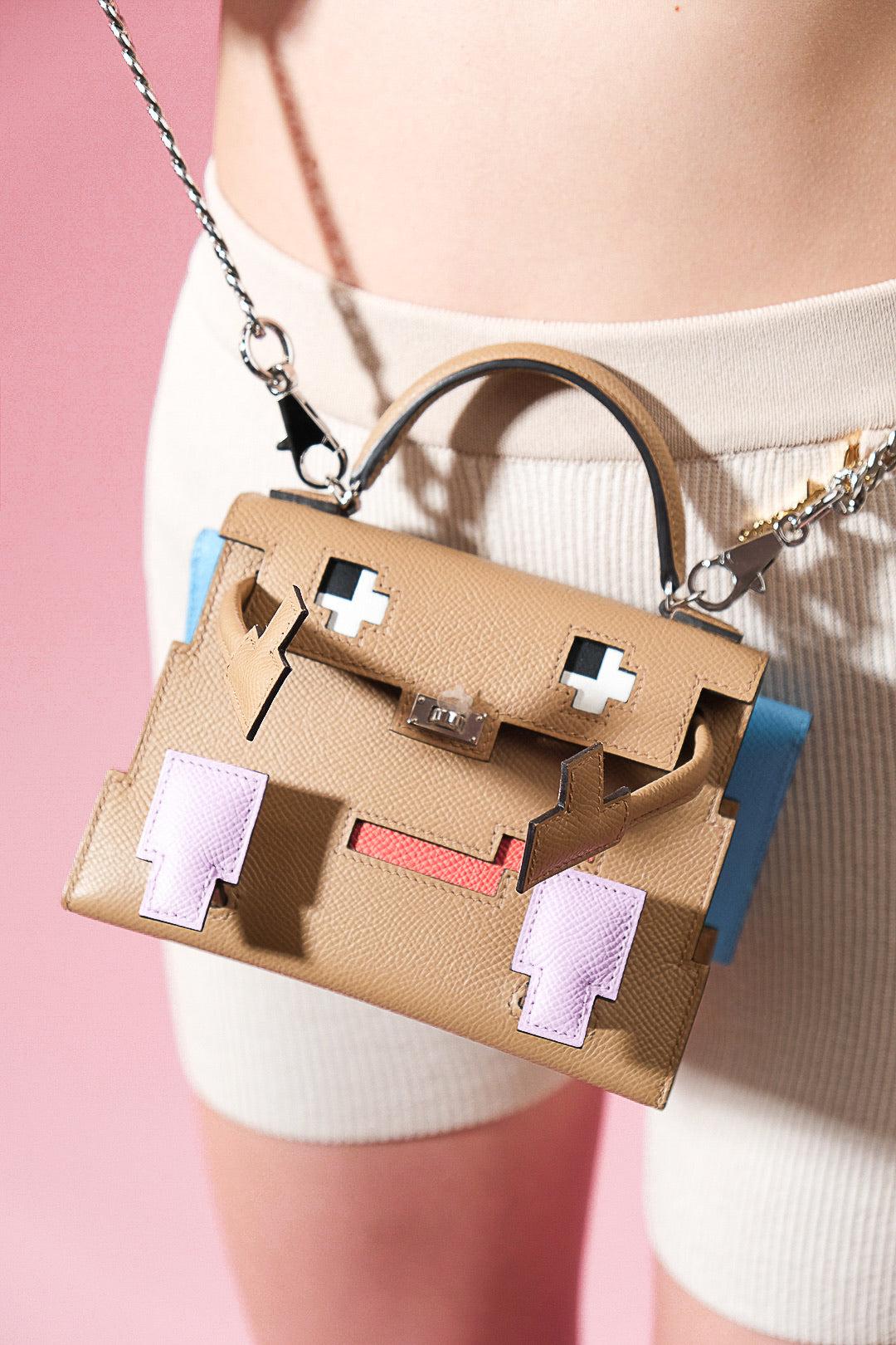 Hermès Kelly Doll Quelle Idole Picto Chai Epsom Palladium Hardware