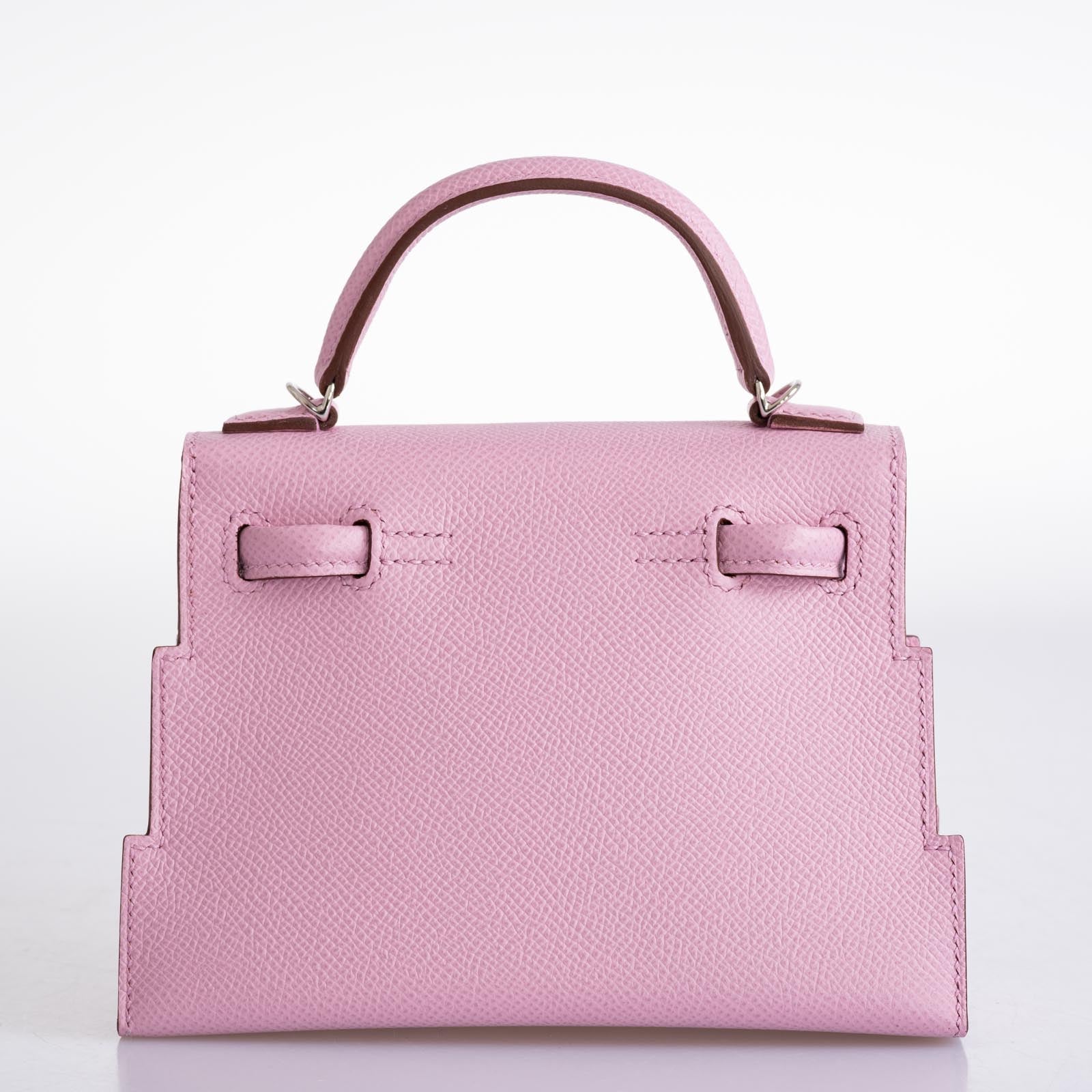 Hermès Kelly Doll Quelle Idole Picto Mauve Sylvestre Epsom Palladium Hardware