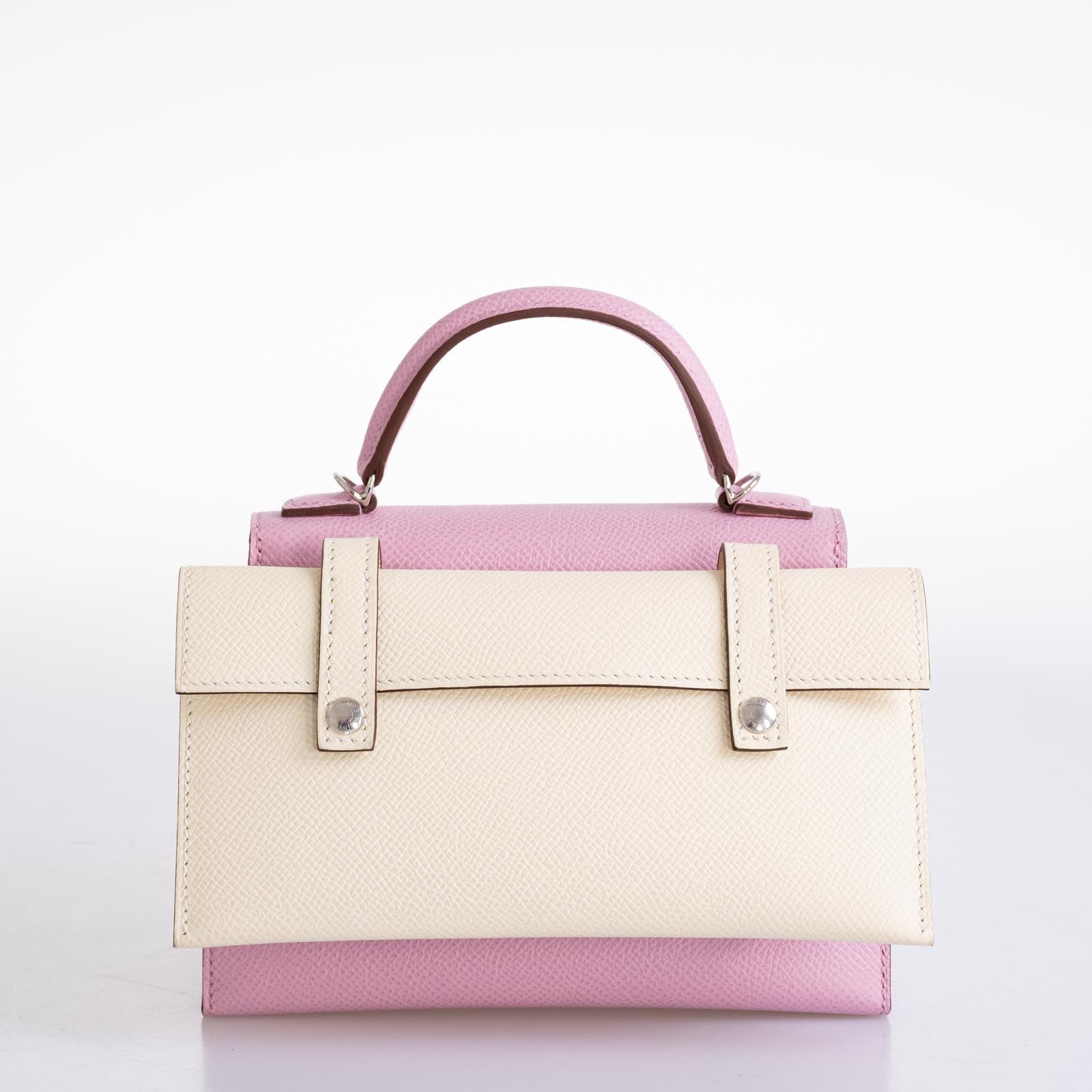 Hermès Kelly Doll Quelle Idole Picto Mauve Sylvestre Epsom Palladium Hardware