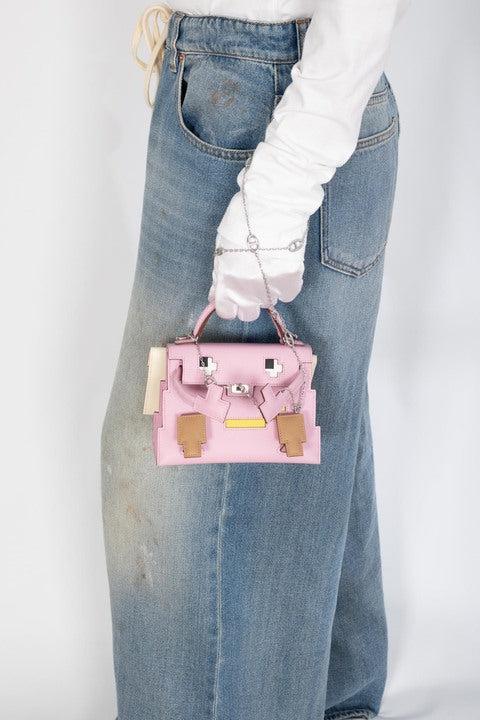Hermès Kelly Doll Quelle Idole Picto Mauve Sylvestre Epsom Palladium Hardware