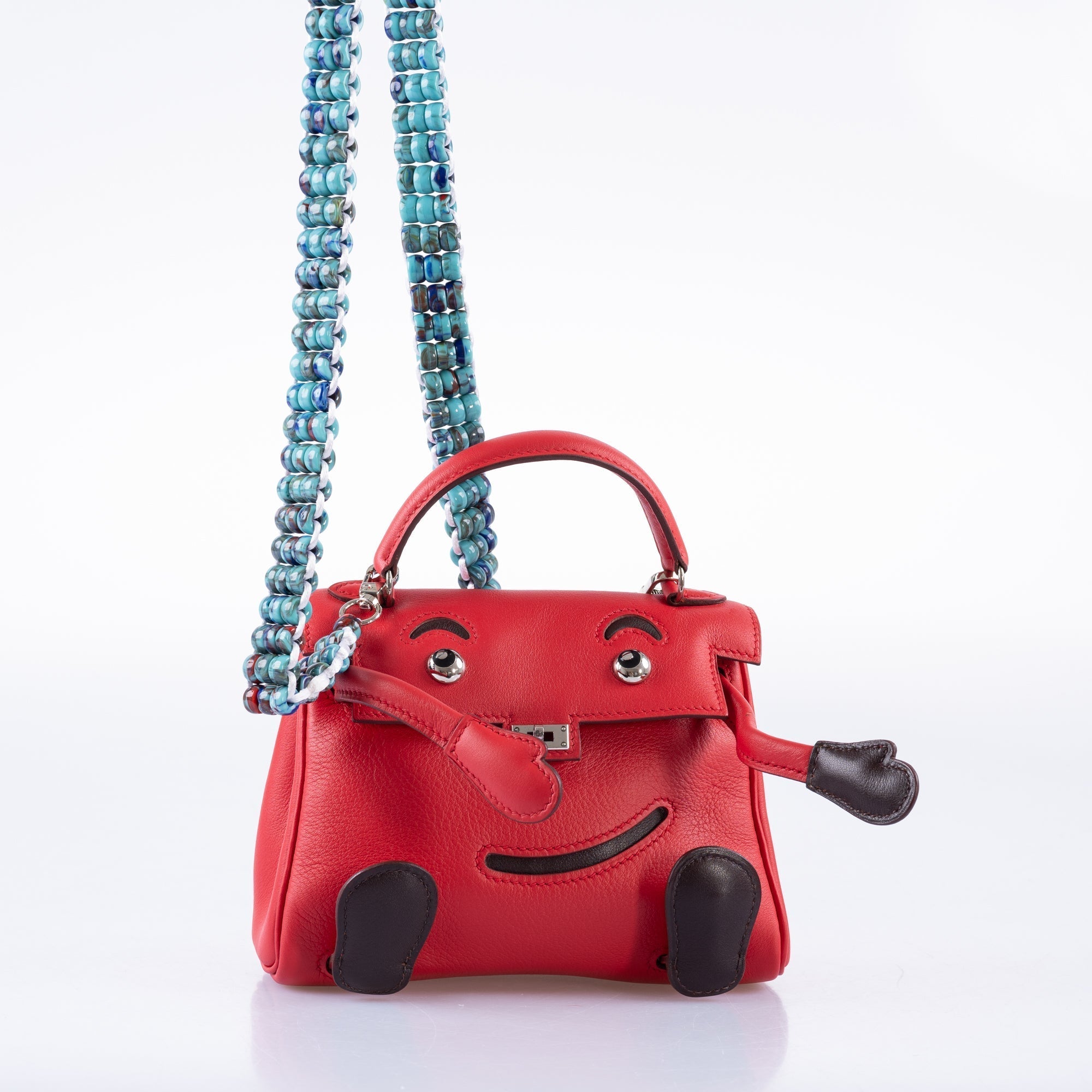 Hermès Kelly Doll Quelle Idole Rouge Vif Gulliver Leather Palladium Hardware