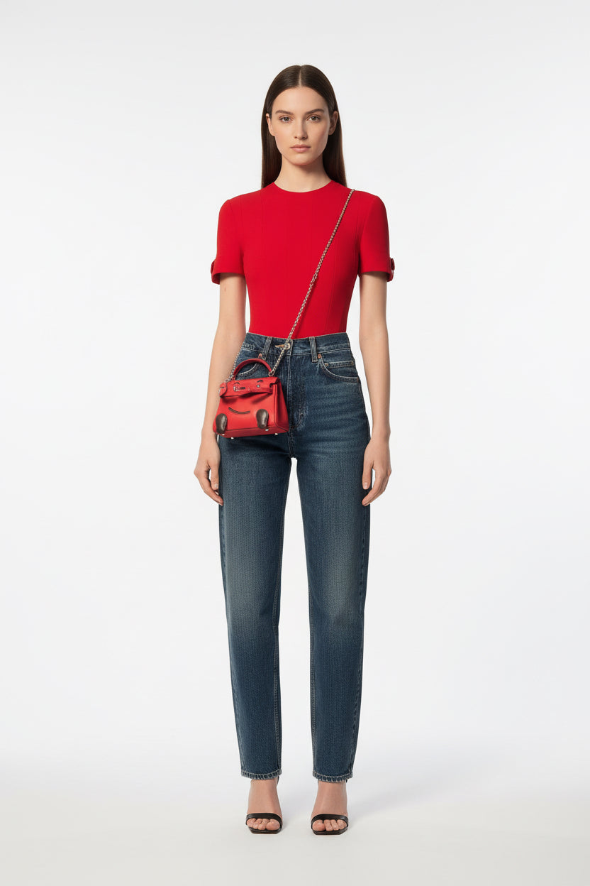 Hermès Kelly Doll Quelle Idole Rouge Vif Gulliver Leather Palladium Hardware