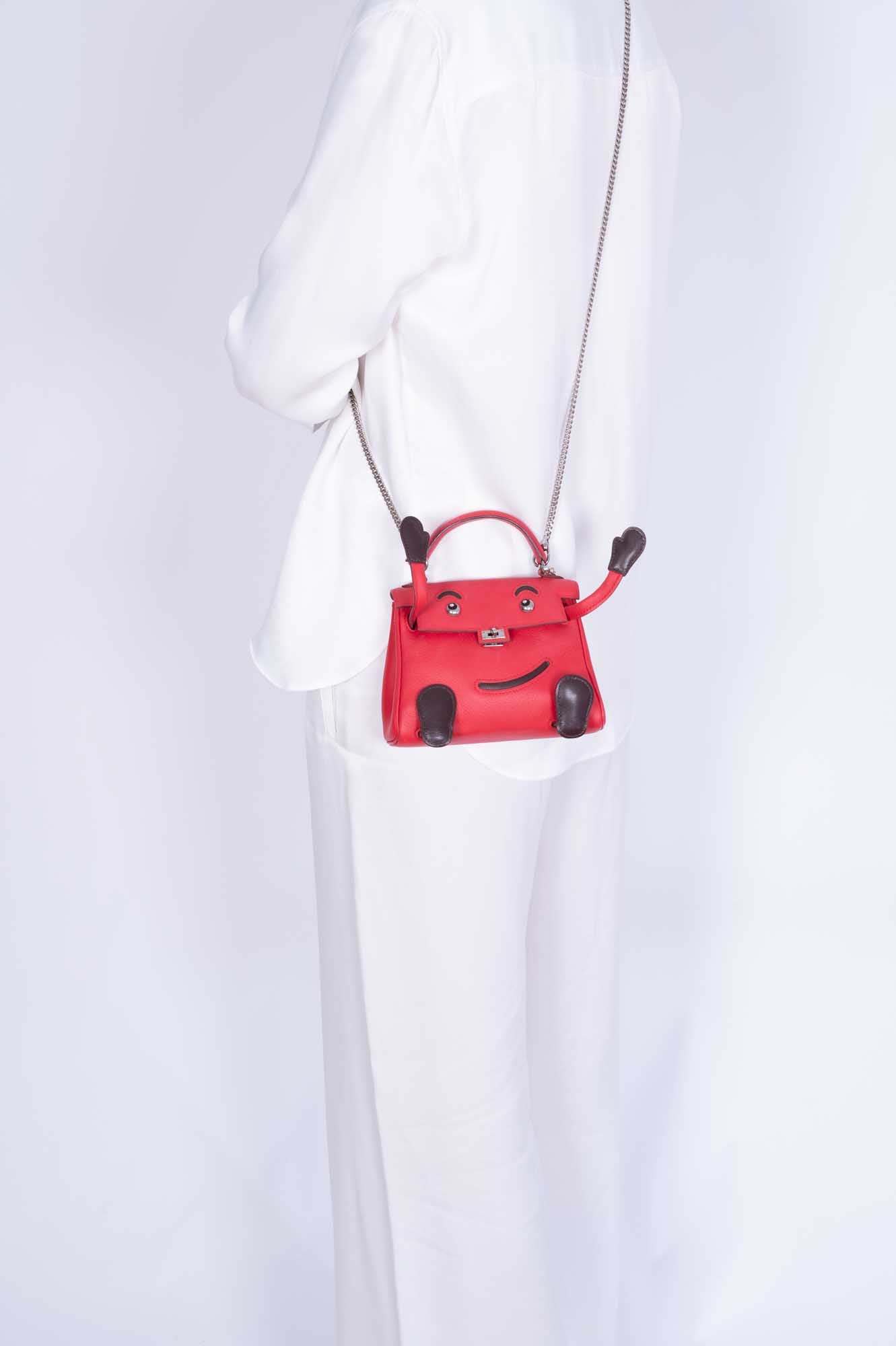 Hermès Kelly Doll Quelle Idole Rouge Vif Gulliver Palladium Hardware